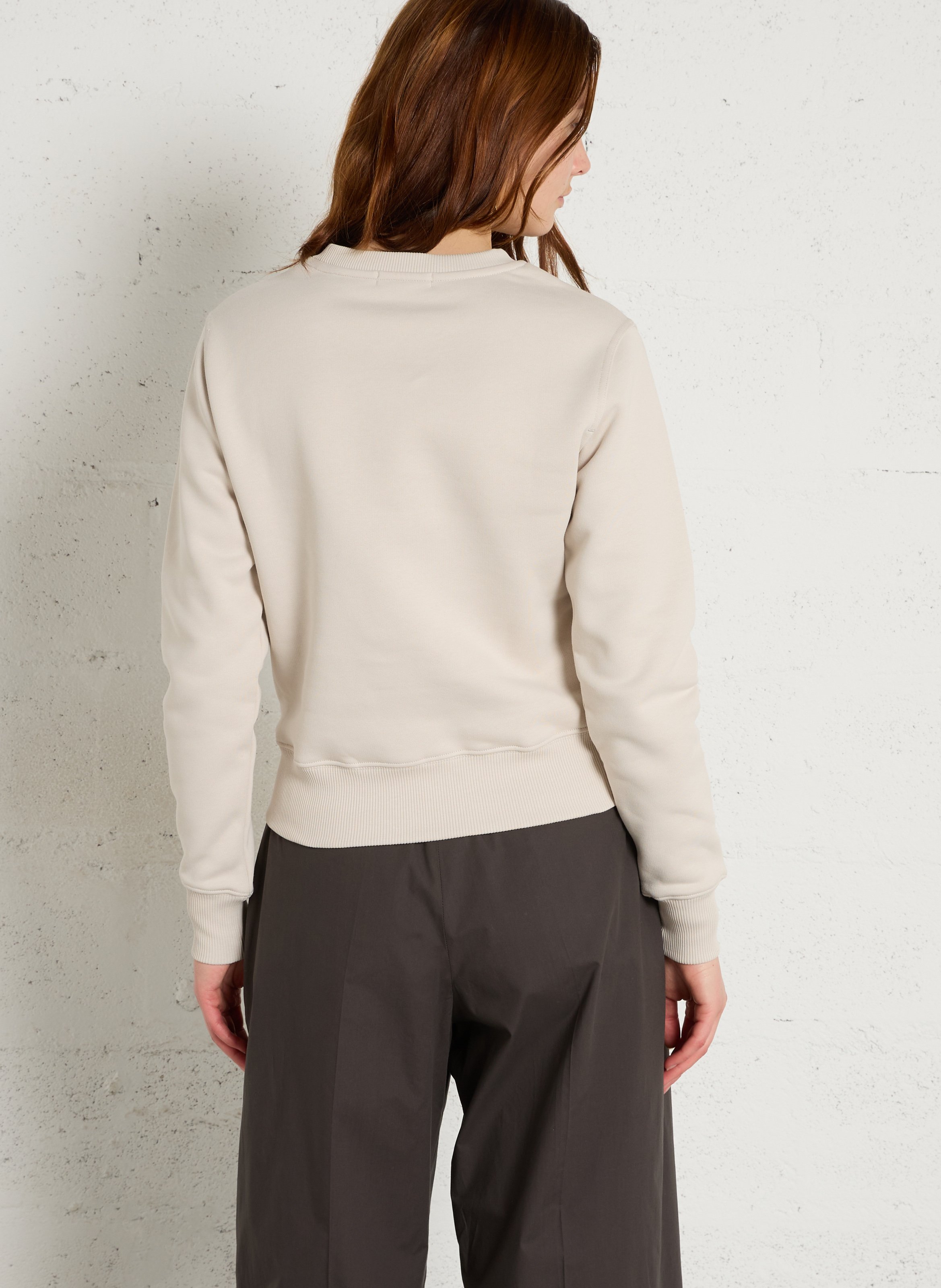 Sweat droit en coton bio Donatien SOEUR Blanc