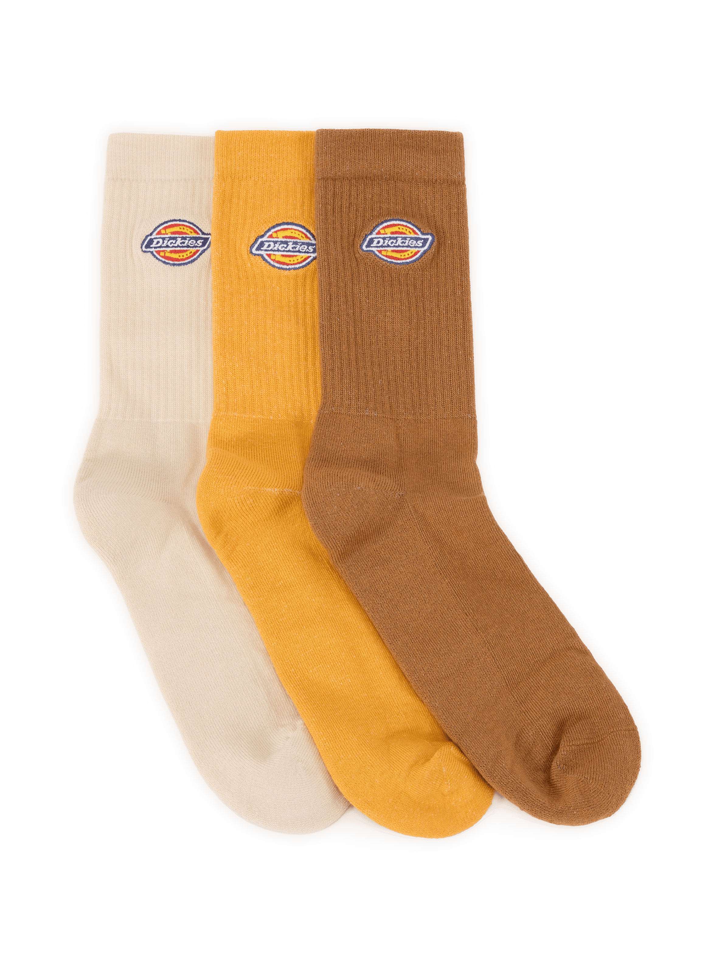 Lot de 3 chaussettes en coton DICKIES Beige