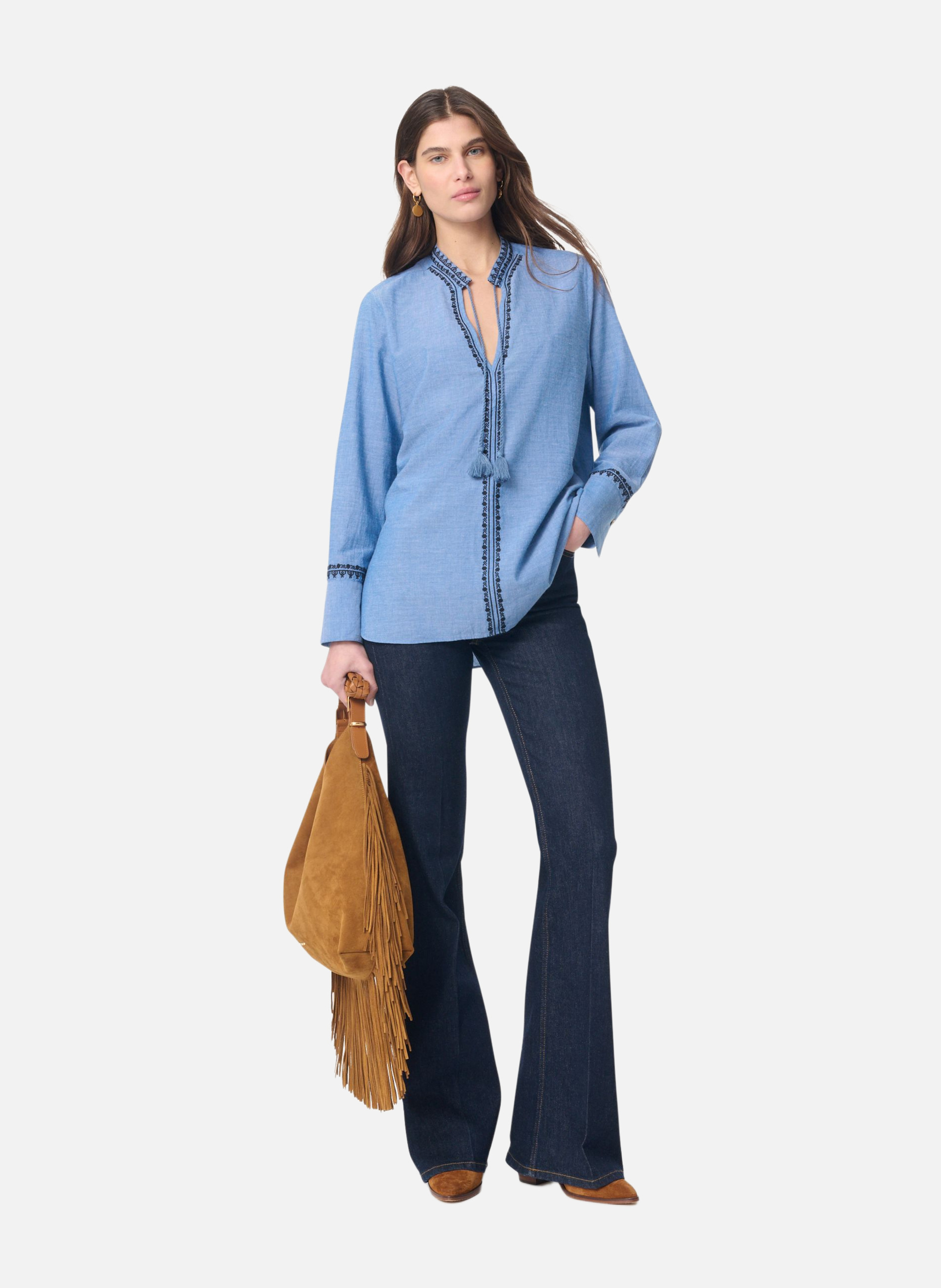 Blouse gaspard VANESSA BRUNO Bleu