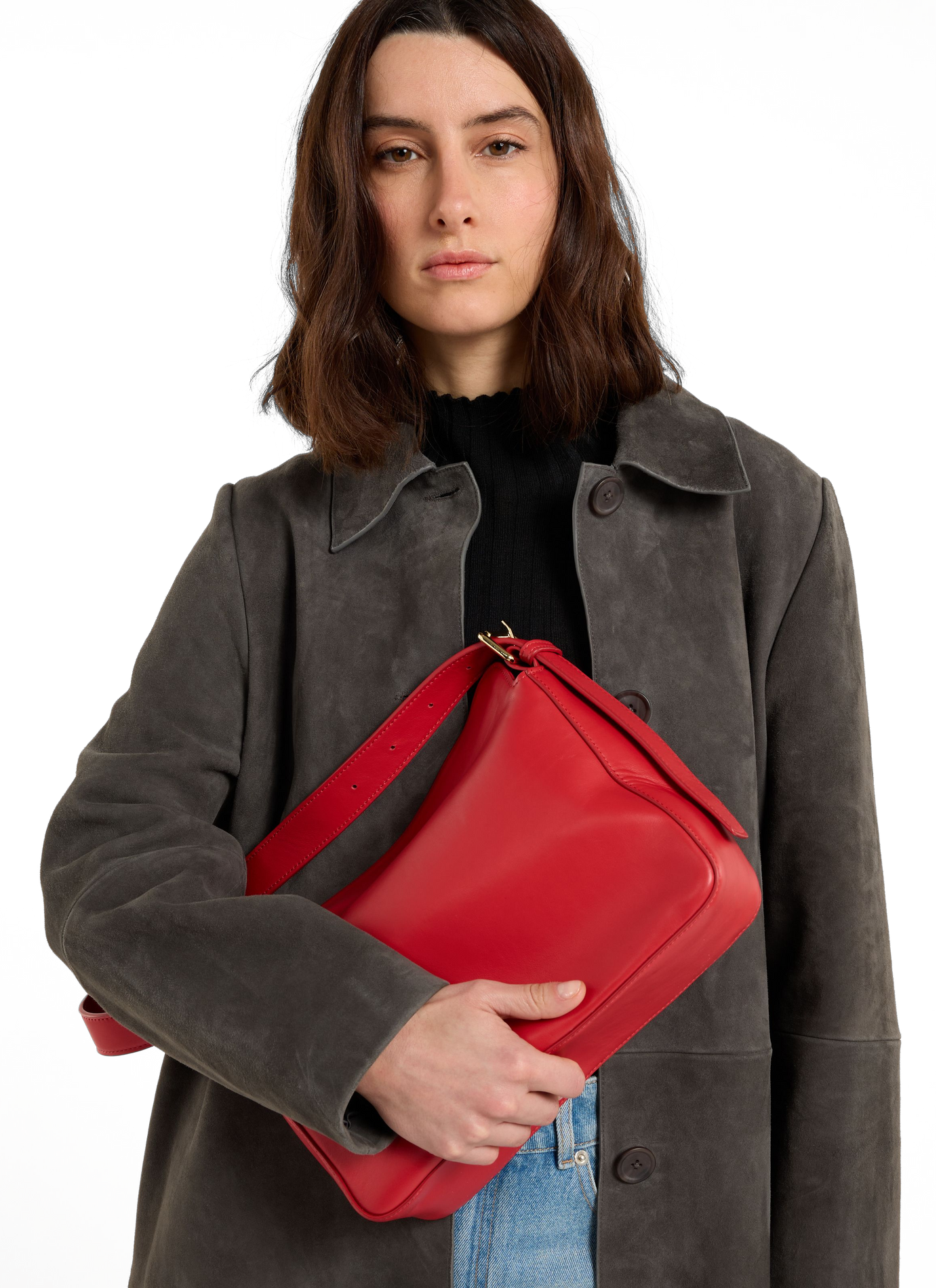 Sac à main Hope en cuir de veau SAISON 1865 Rouge