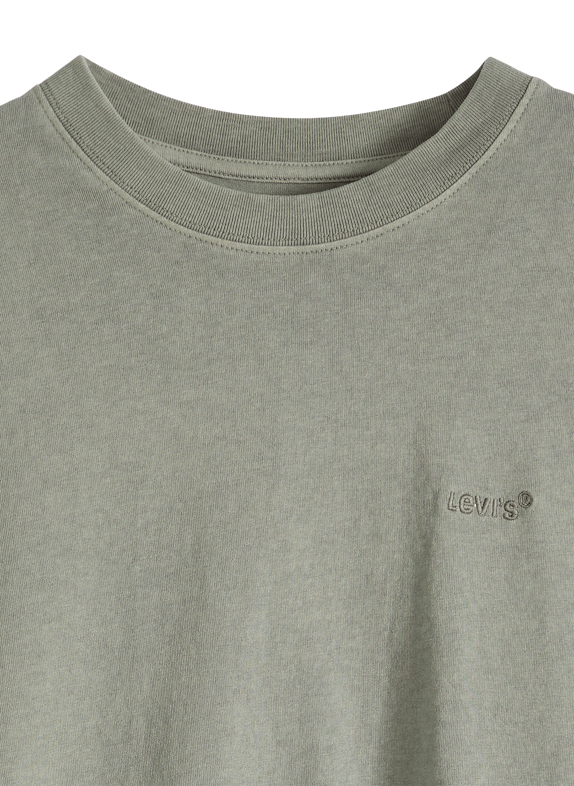 Straight logo cotton t-shirt LEVI'S Green