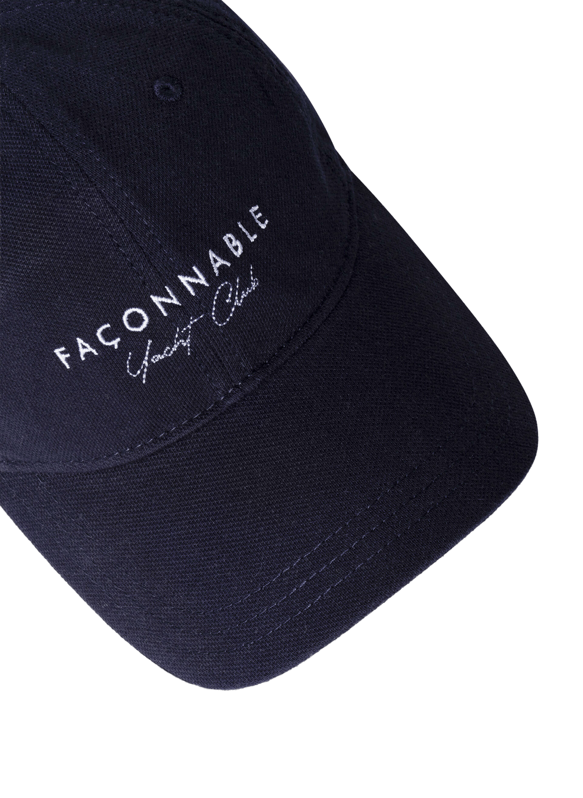 Casquette brodée en coton FACONNABLE Bleu