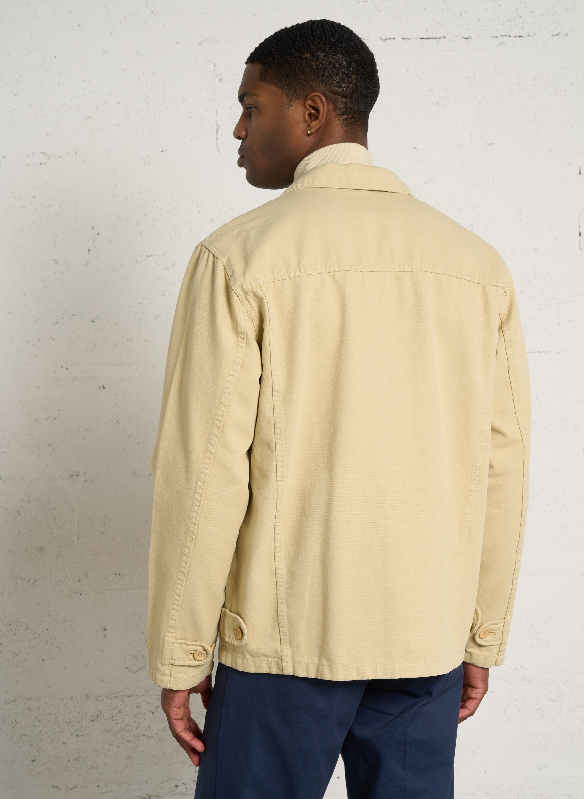 Veste droite  col classique droite en coton ARMOR-LUX Beige