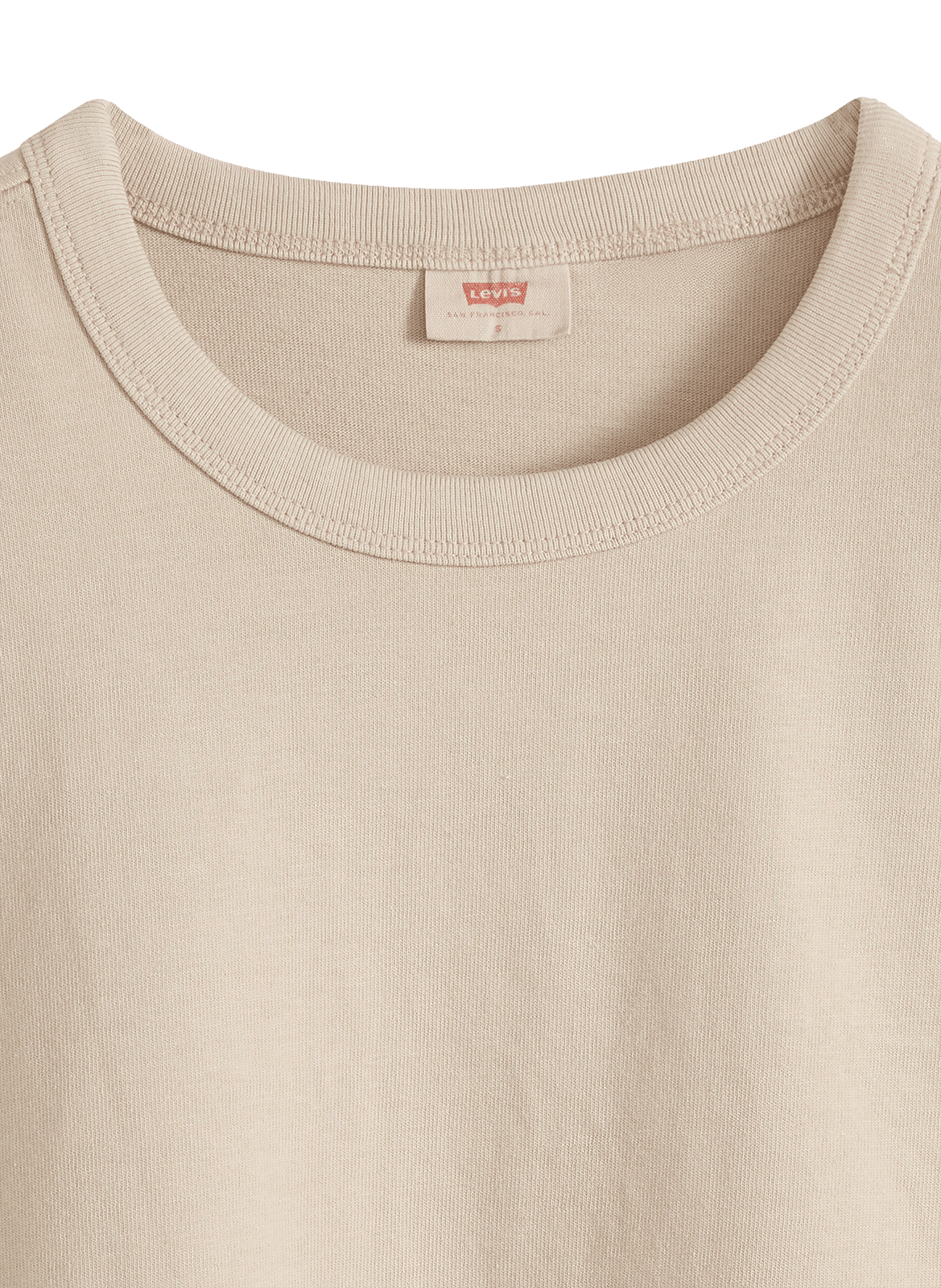 T-shirt droit manches courtes en coton LEVI'S Rose