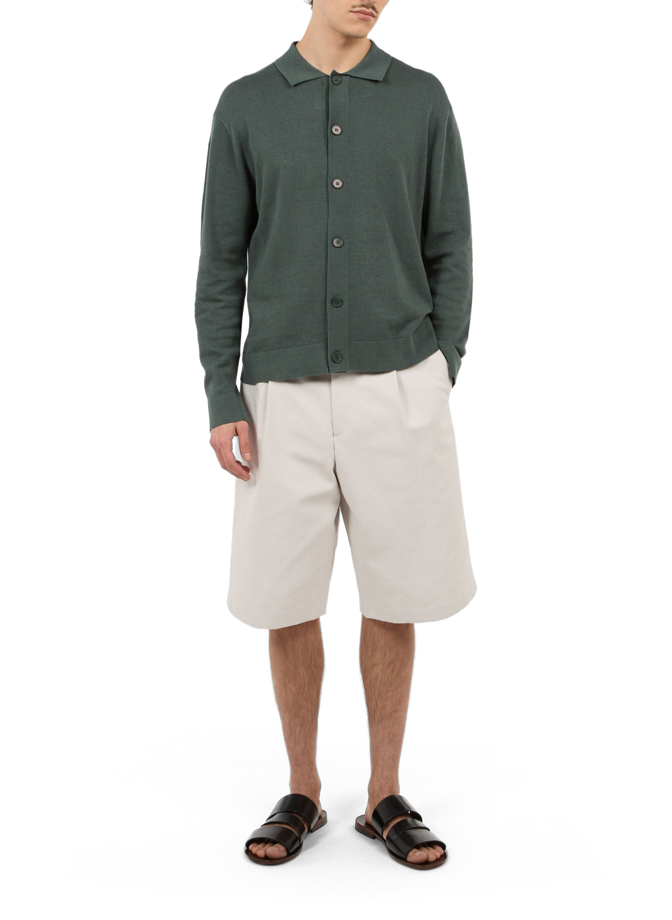 Cardigan Holo en lin et coton SAISON 1865 Vert