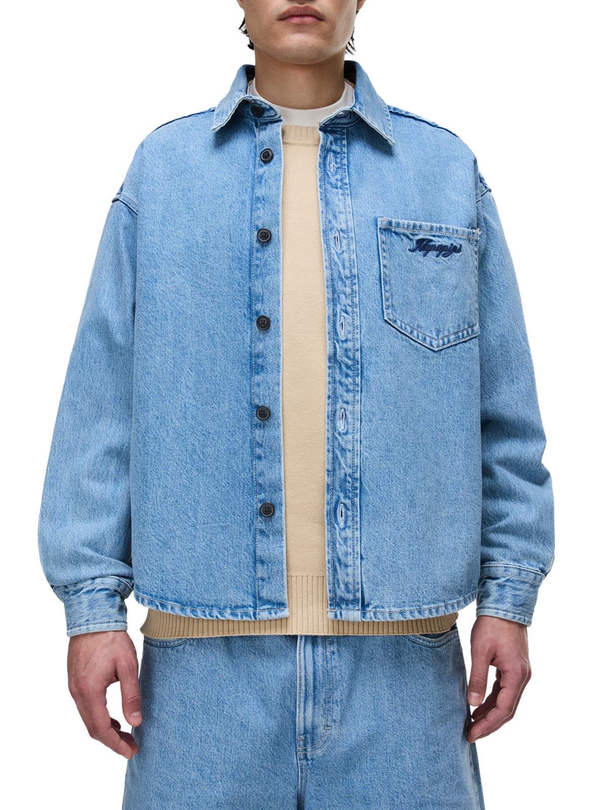 Surchemise en jean en coton NAPAPIJRI Bleu