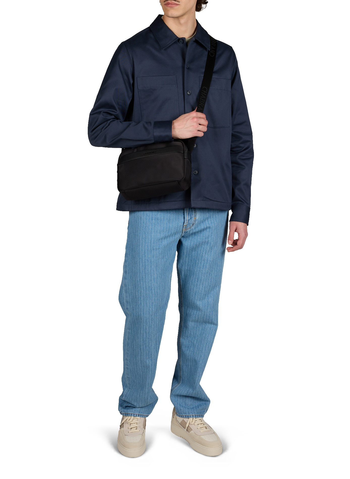 Jean droit en coton JACOB COHEN Bleu