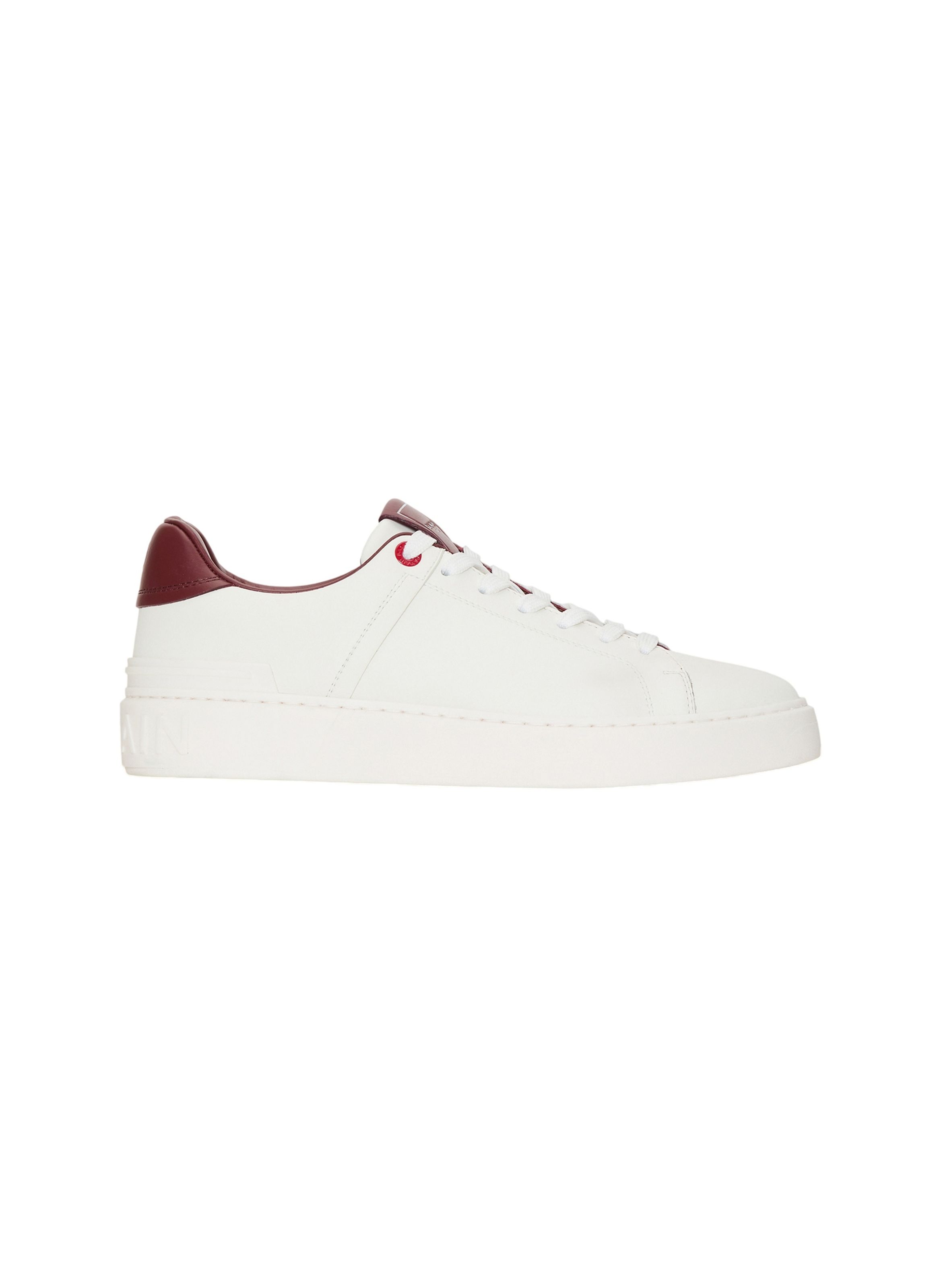 Baskets b-court en cuir lisse BALMAIN Multicolore