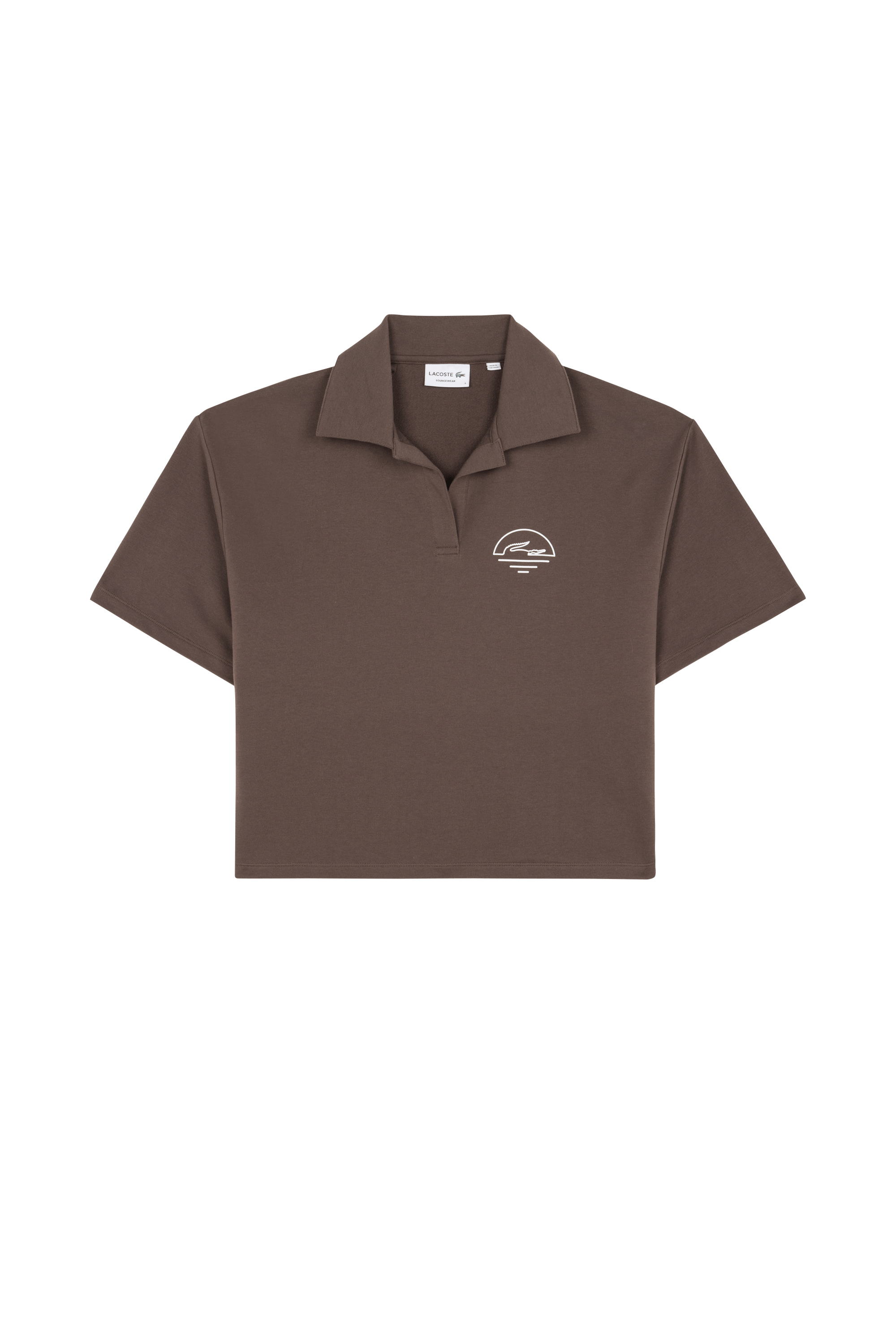 Polo t-shirt loungewear LACOSTE Marron