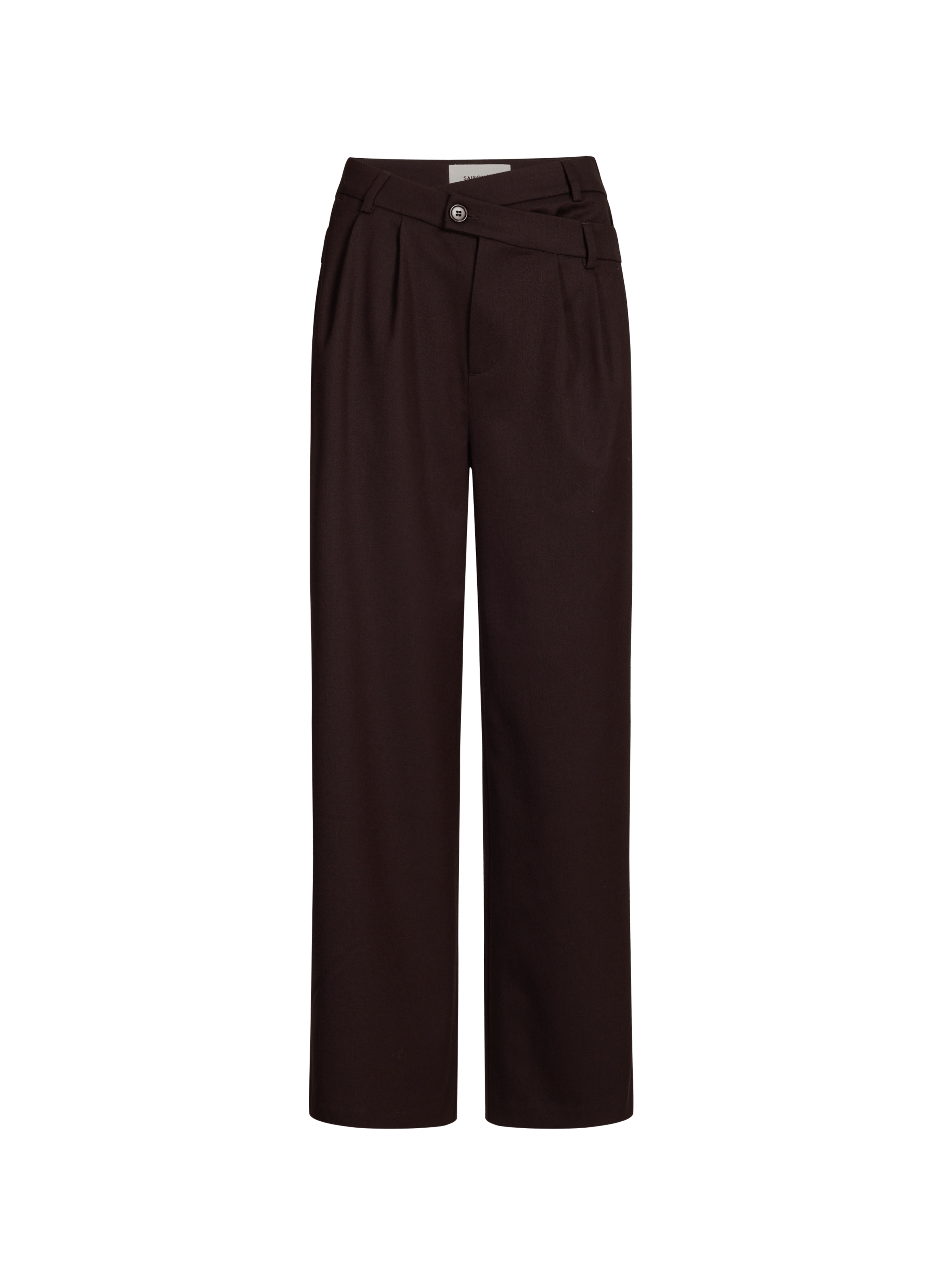 High-waisted wide-leg trousers SAISON 1865 Brown