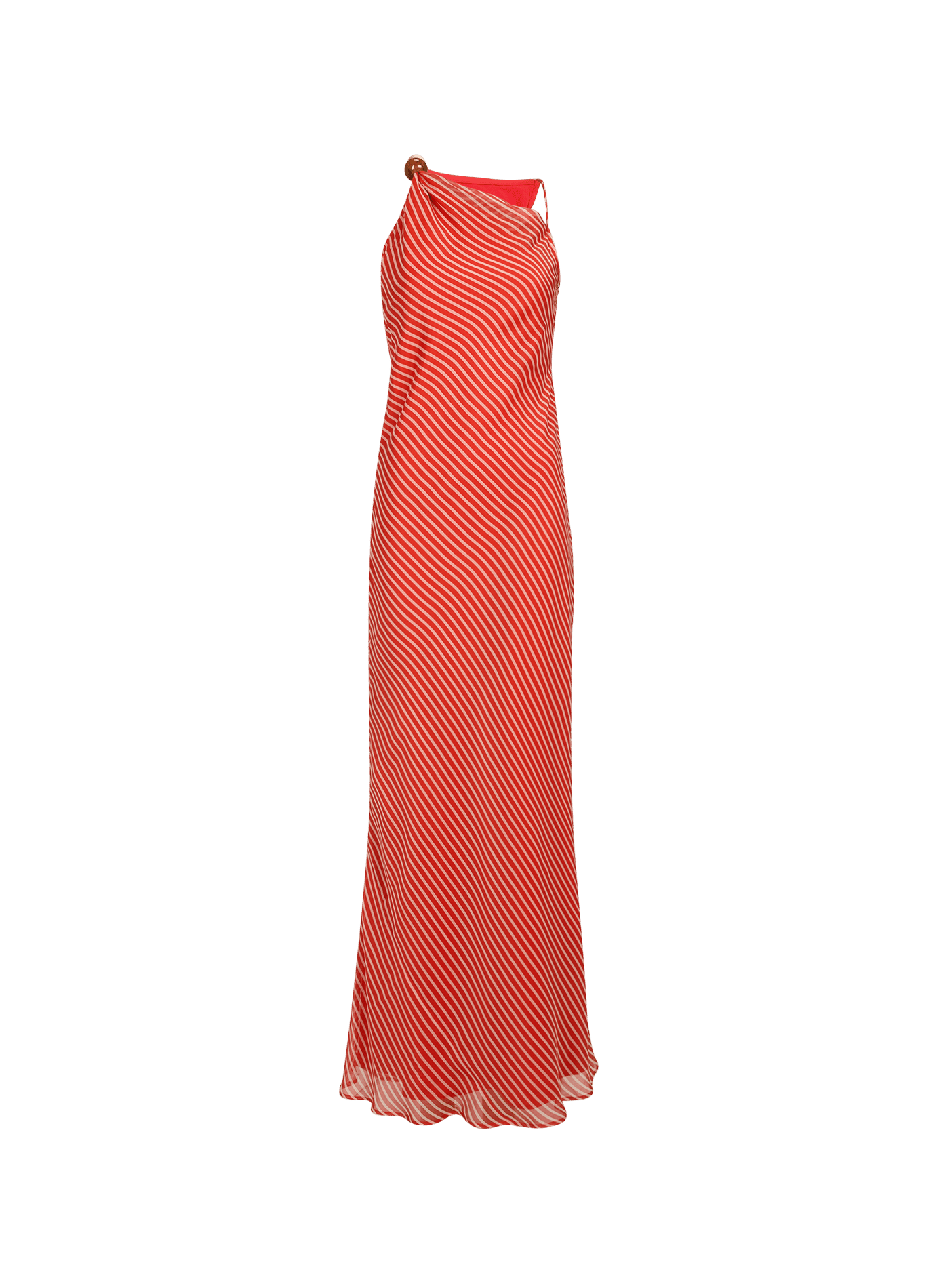 Satin midi dress TOPSHOP Orange