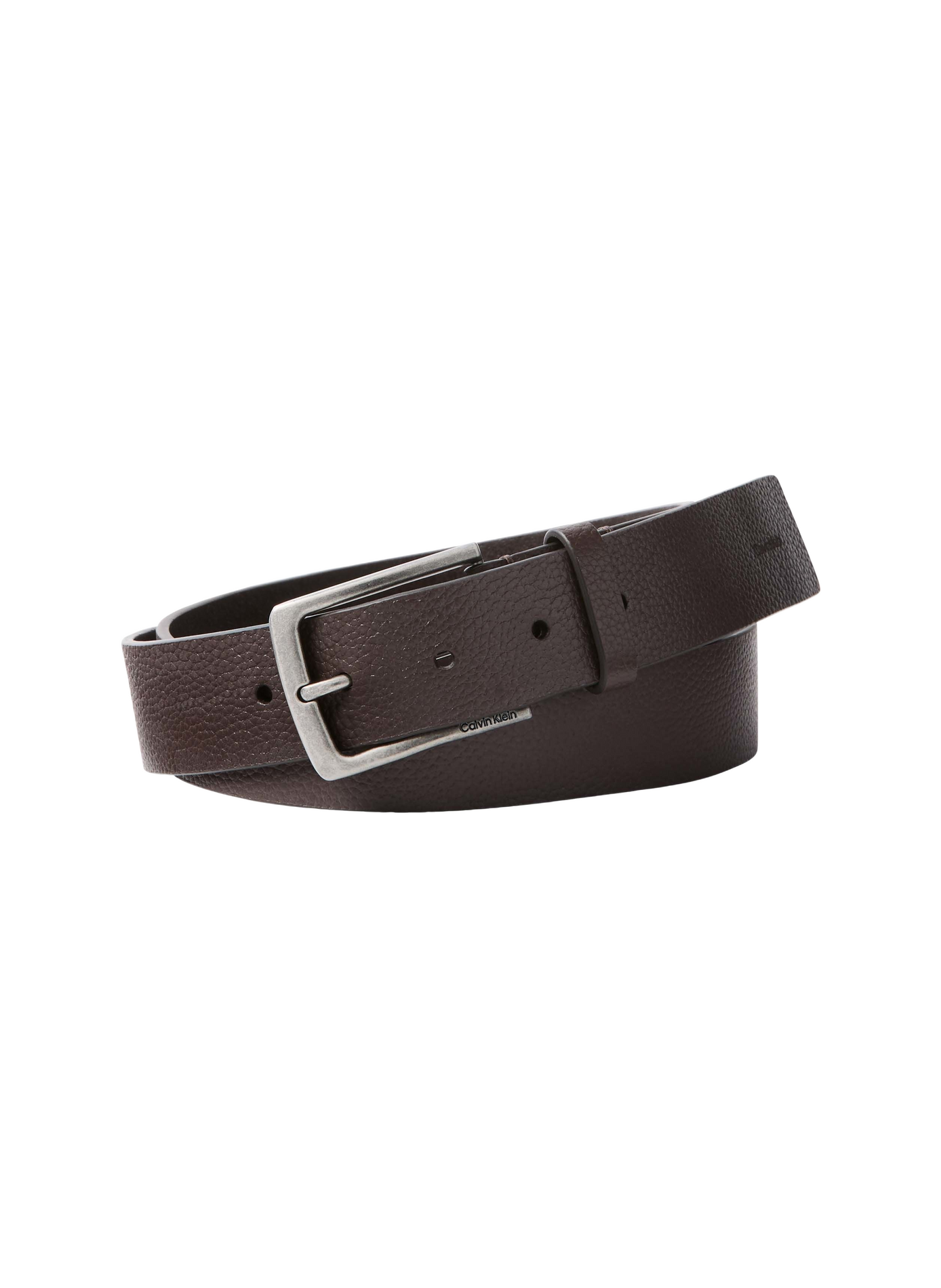 Ceinture en cuir de vachette CALVIN KLEIN Marron