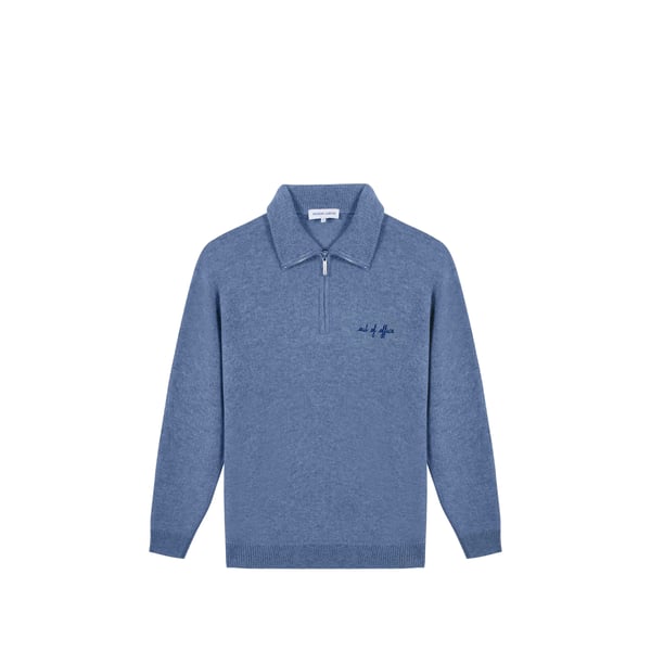 Pull droit col montant en laine Pull droit col montant en laine