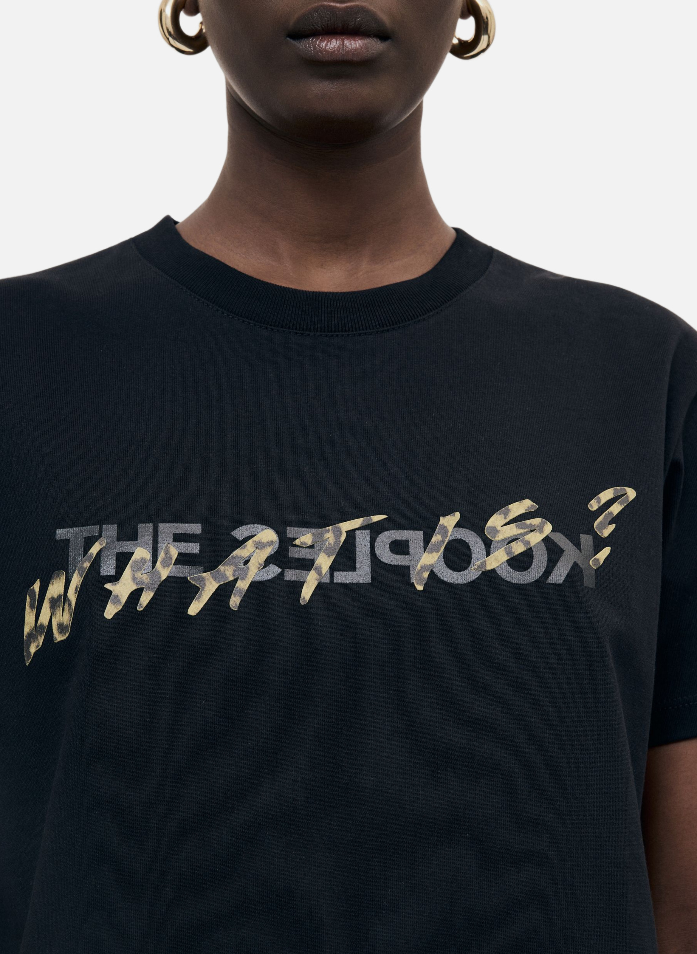 T-shirt logo en coton what is THE KOOPLES Noir