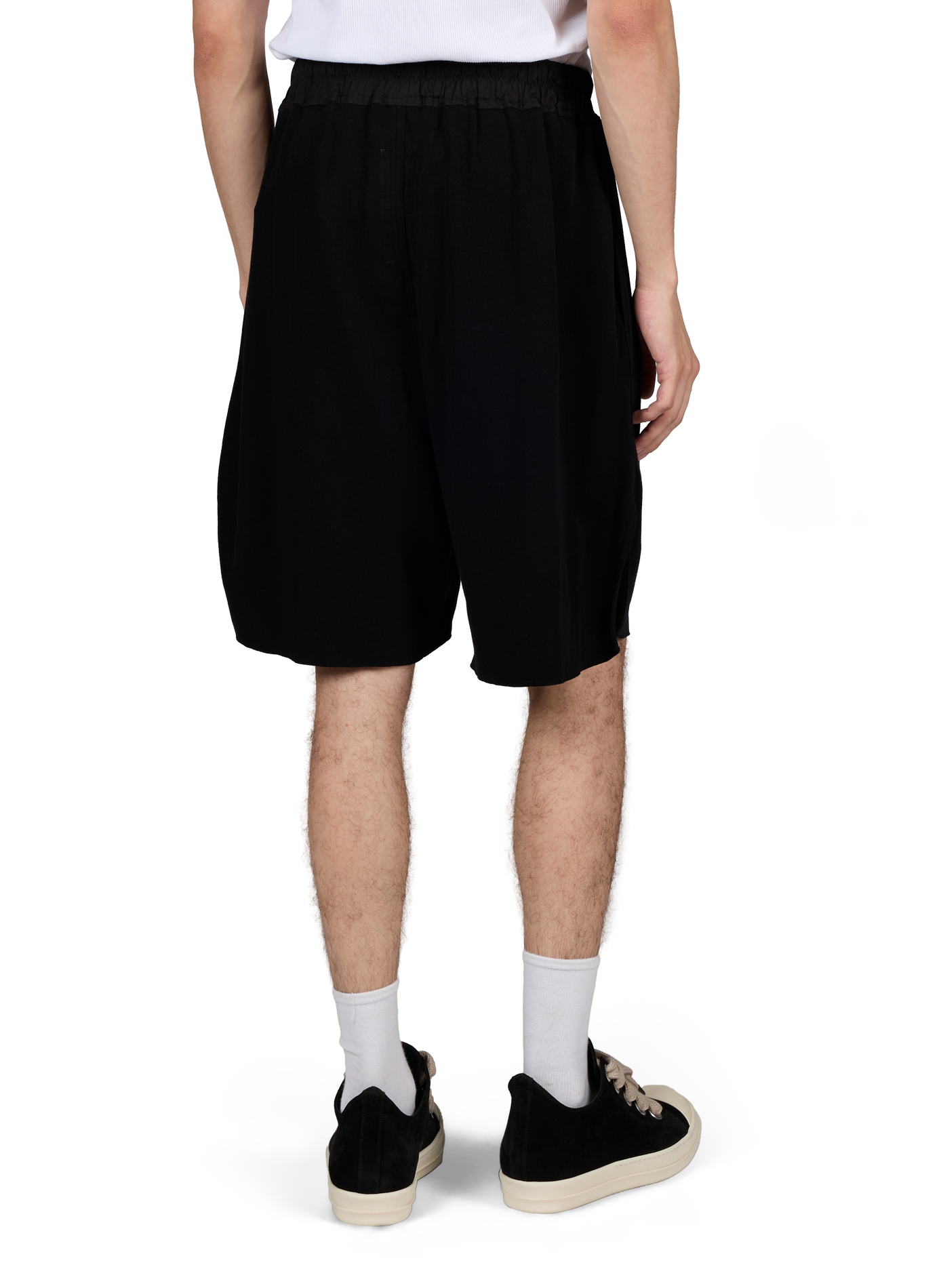 Korte katoenen broek RICK OWENS Zwart