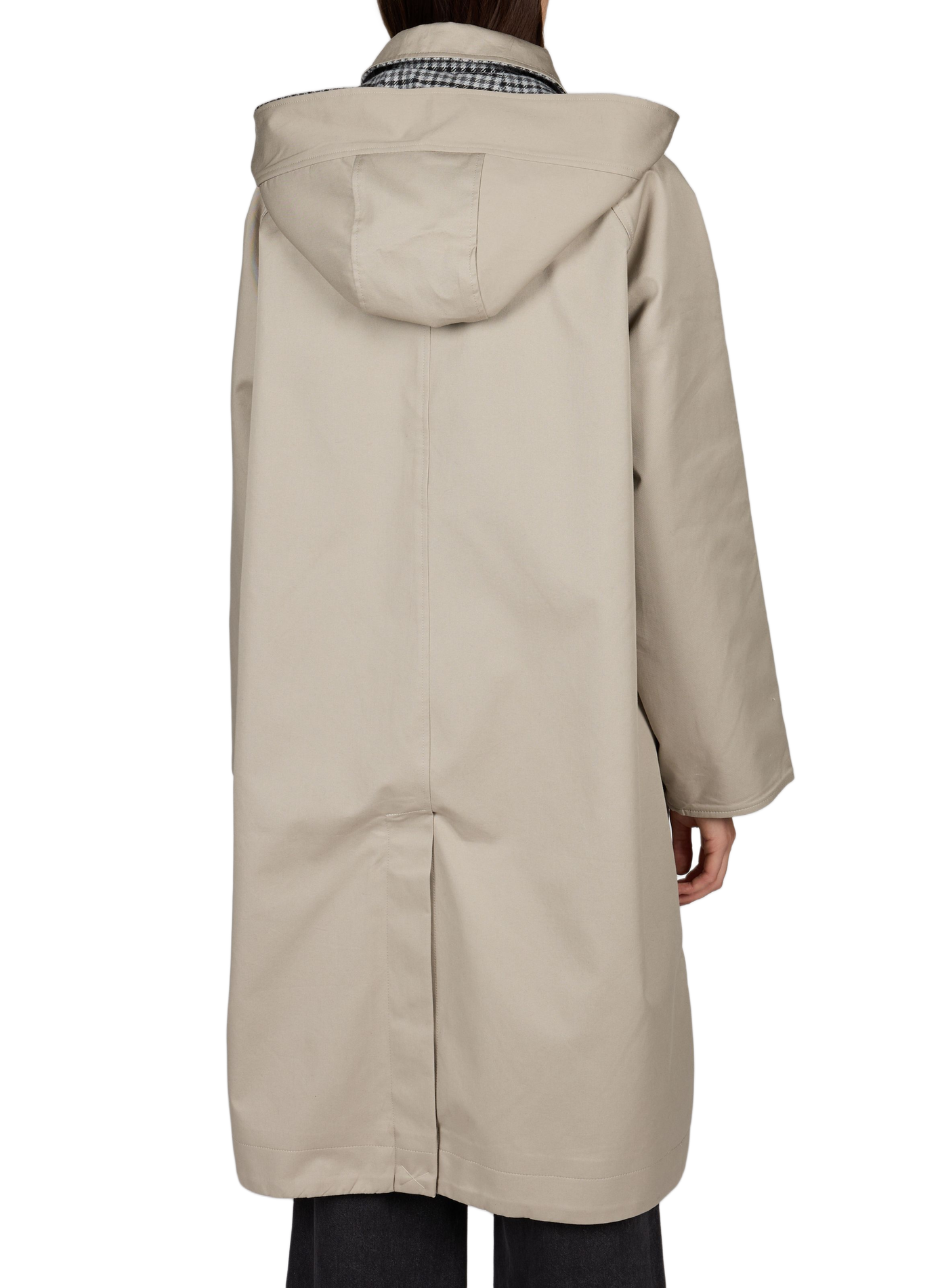 Manteau trench en coton OBJECT Beige