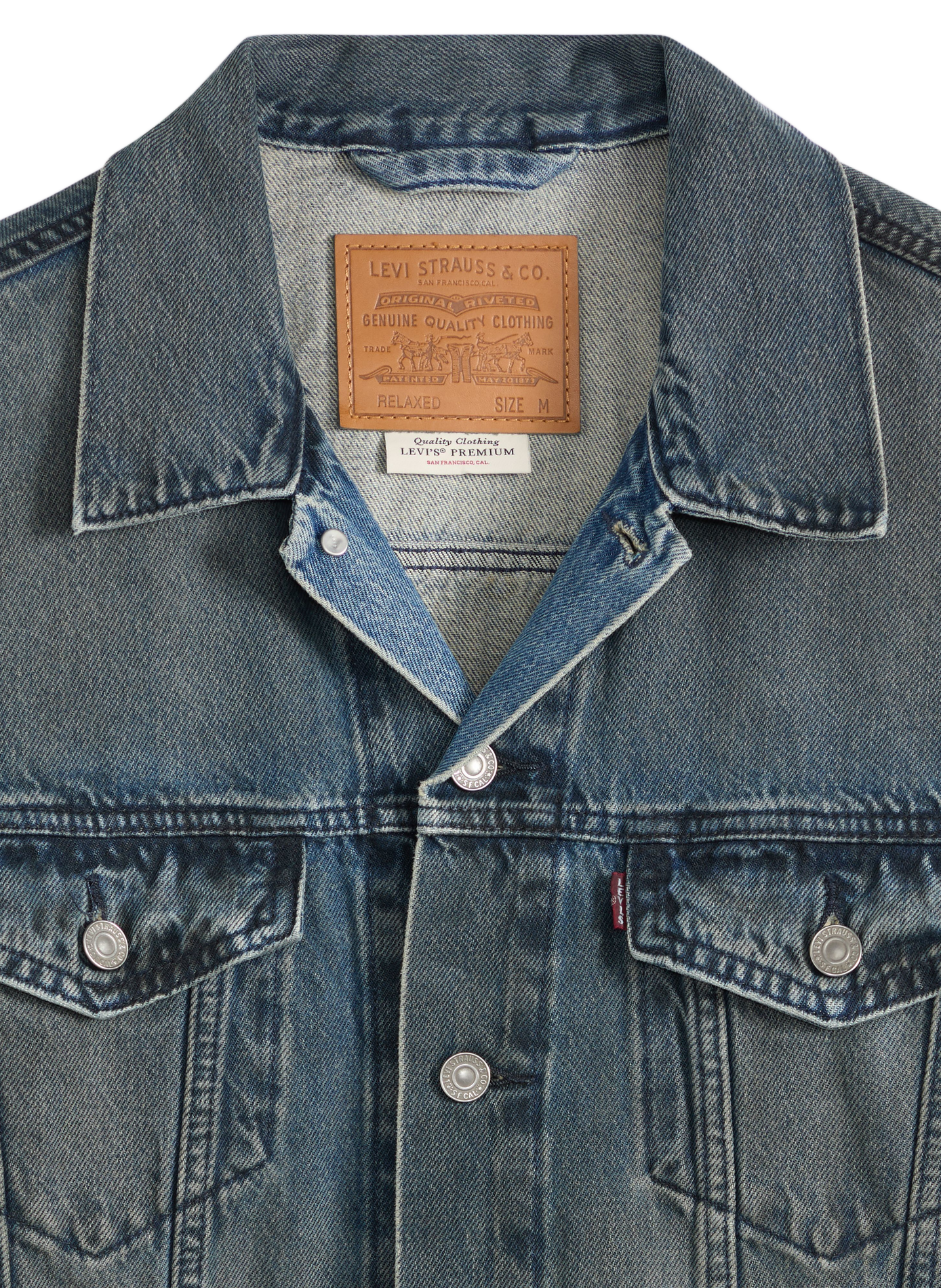 Gerade geschnittene Jacke aus Baumwoll-Denim | Blau LEVI'S Herren