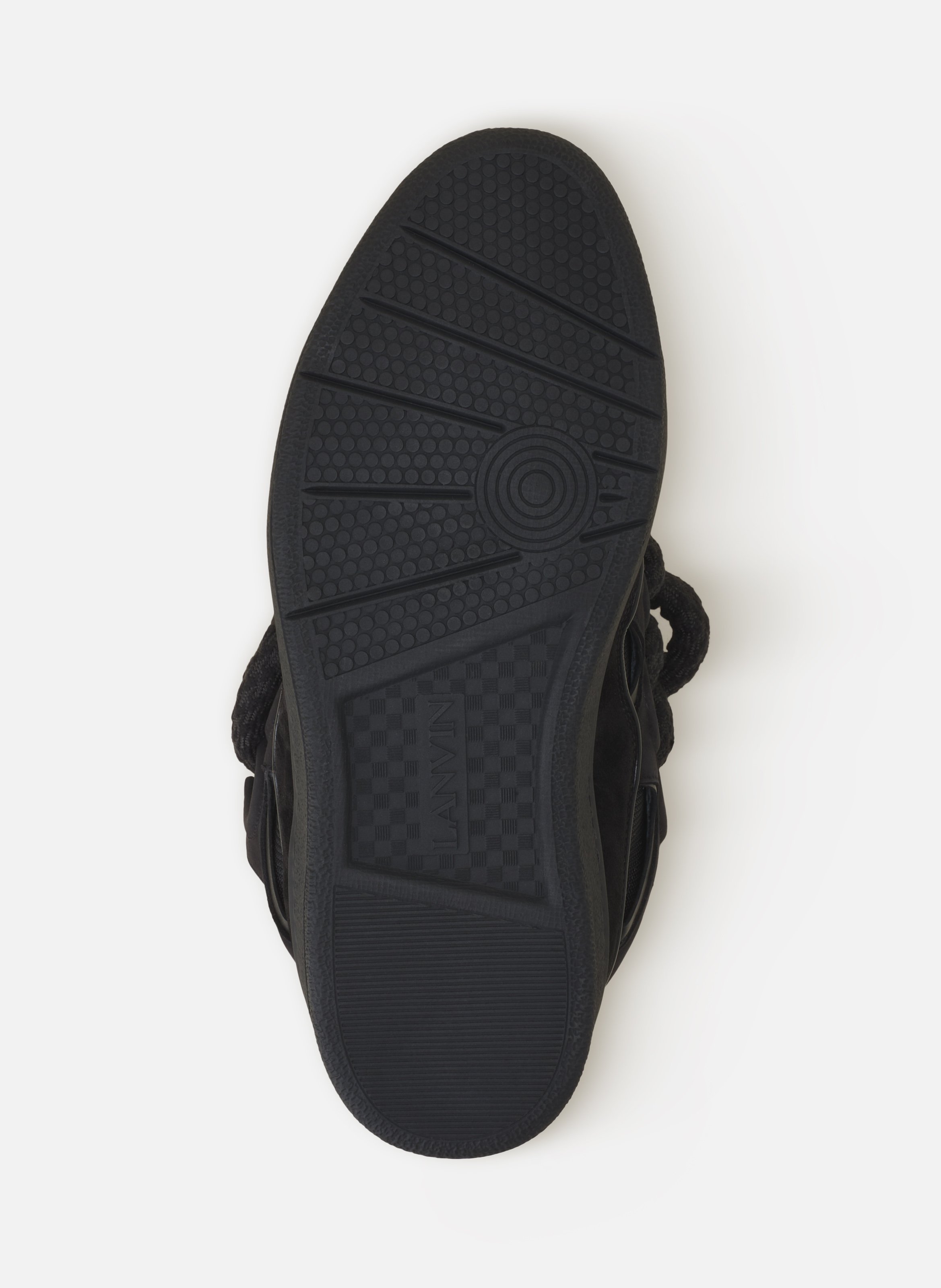 Sneakers curb snake en cuir LANVIN Noir