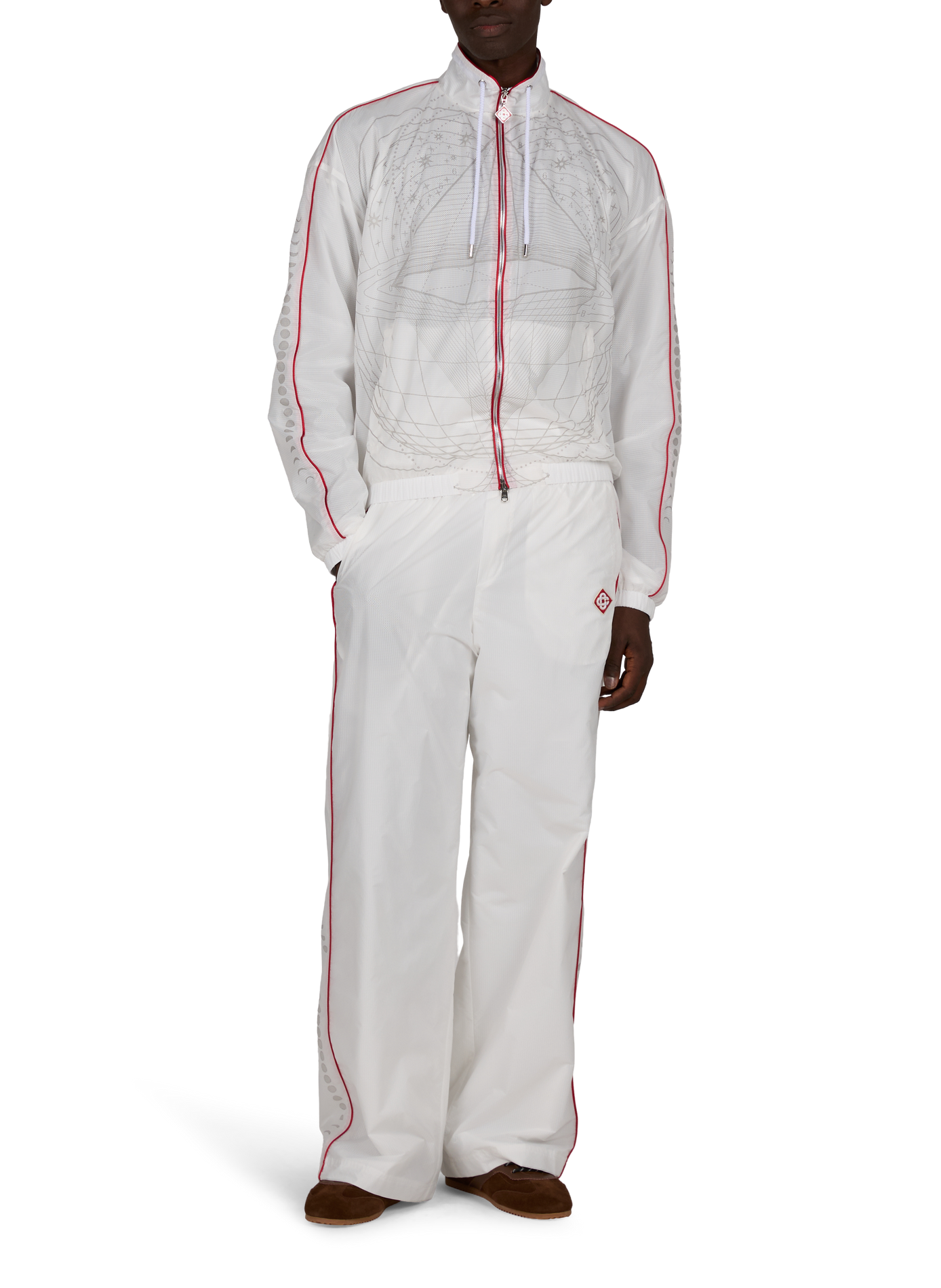 Pyramid Logo Sweatpants CASABLANCA PARIS White