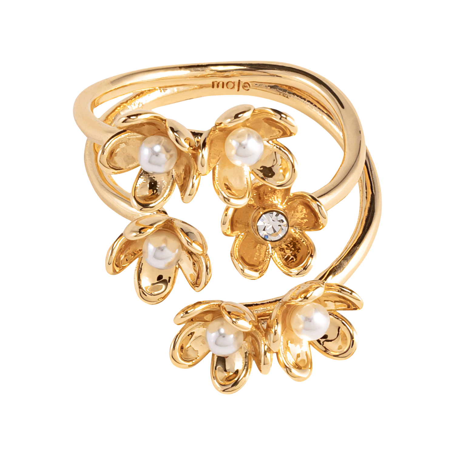 Bague en laiton MAJE Doré