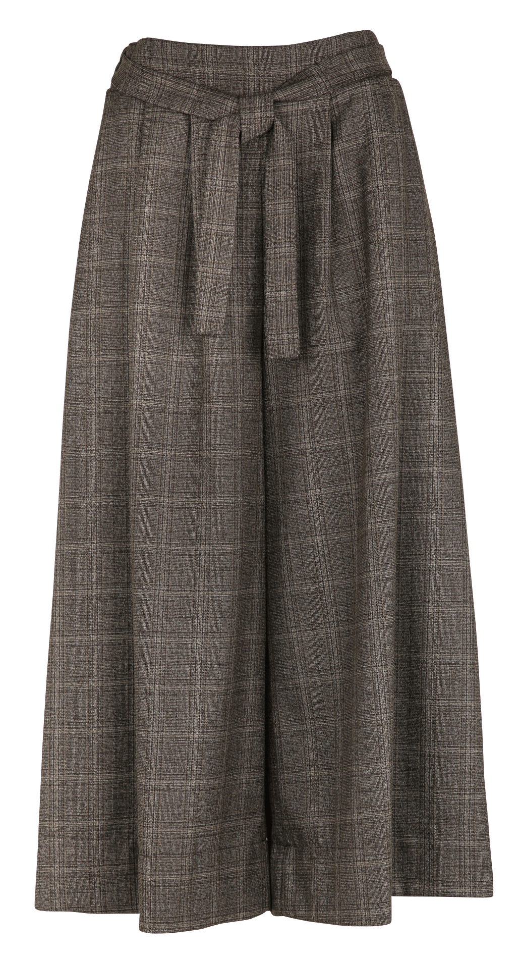 Wijde 7/8-broek met hoge taille LA FEE MARABOUTEE Bruin