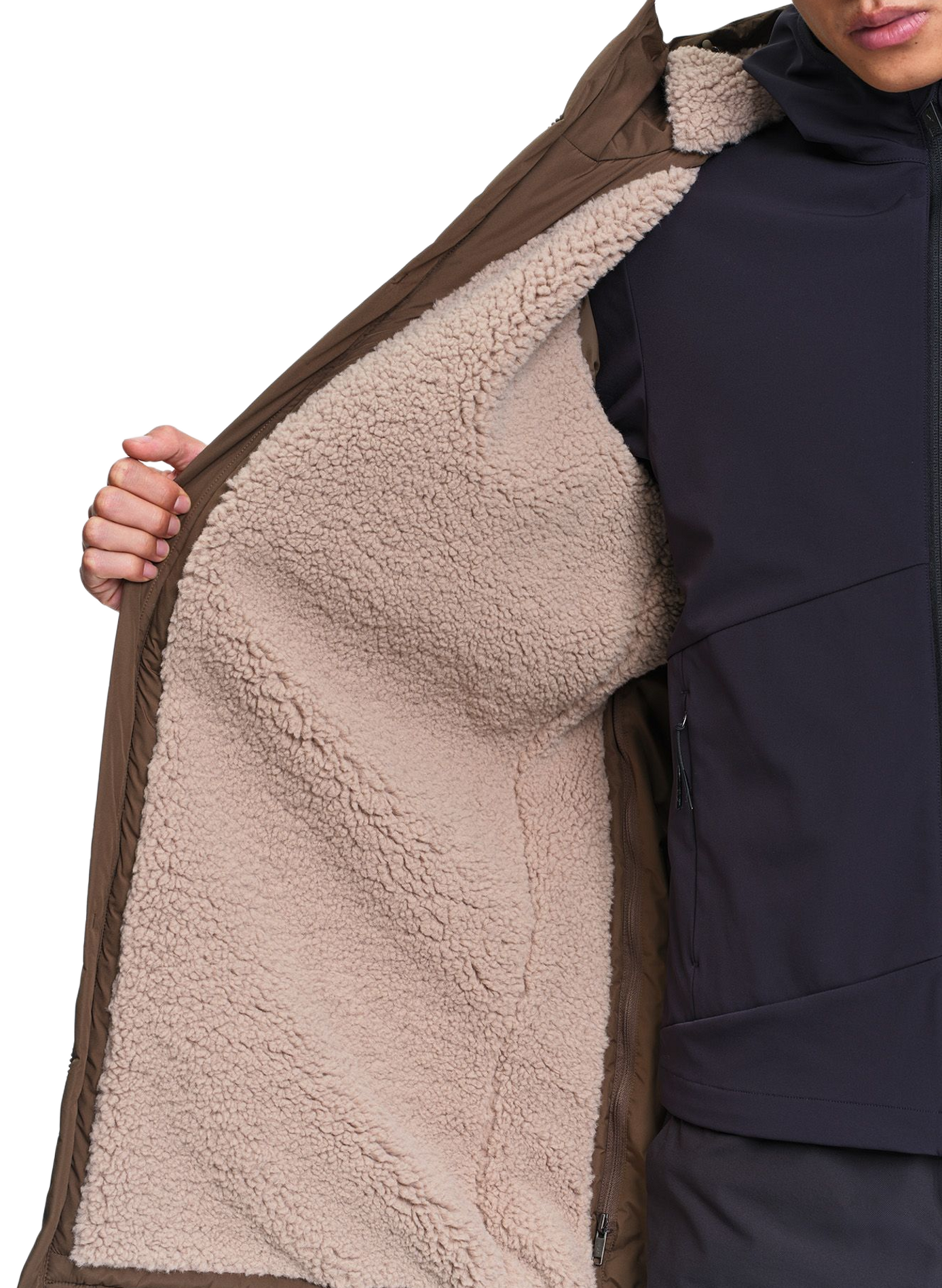 Parka droit à capuche | Marron AIGLE Homme