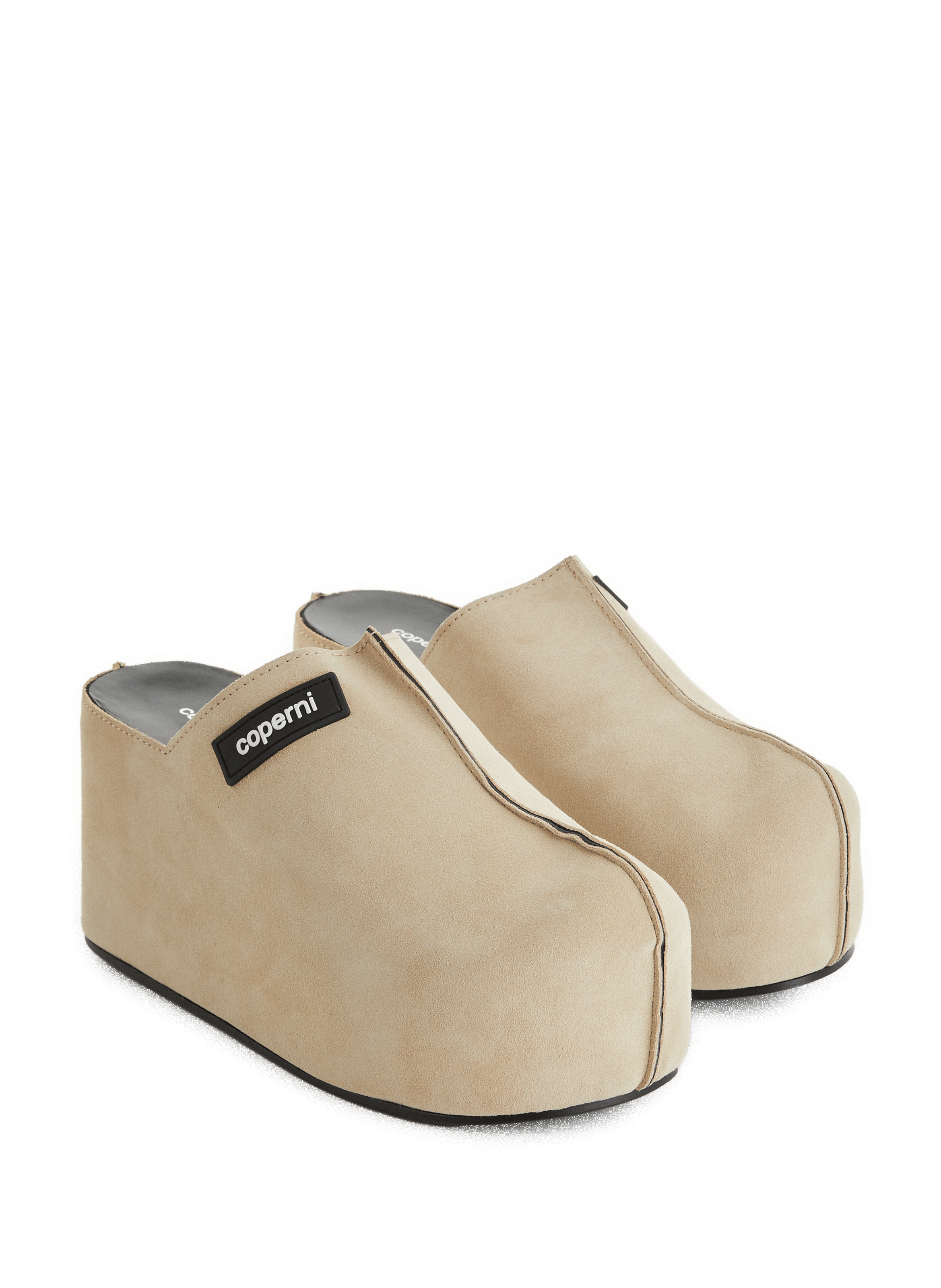 Mules à talons bloc