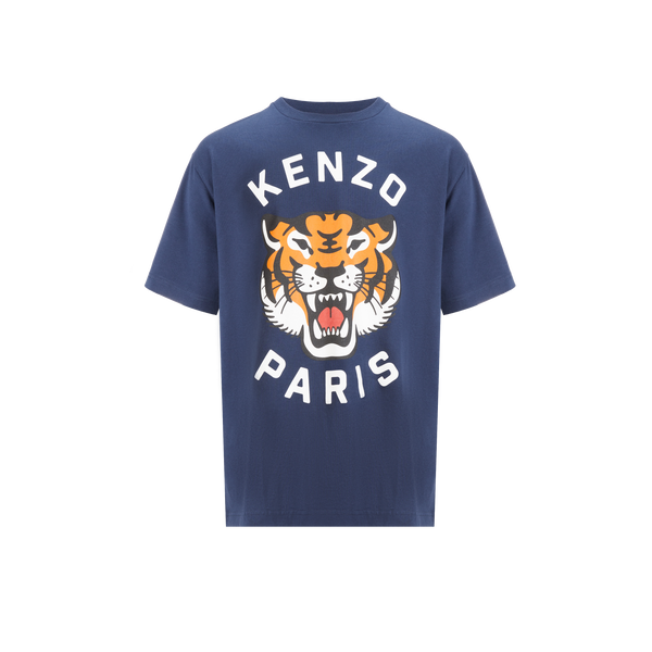 Shop Kenzo Lucky Printed T-shirt In Blue