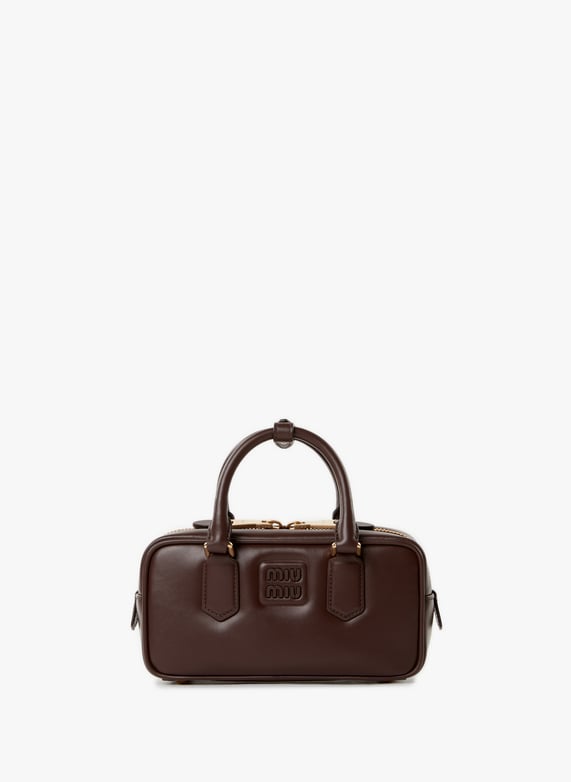 Sac Arcadie en cuir  | Marron by MIU MIU Sac Arcadie en cuir  Marron