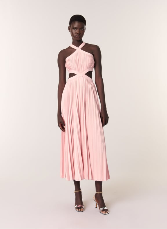 Robe longue cintrée Rose by MAJE MAJE Robe longue cintrée Rose
