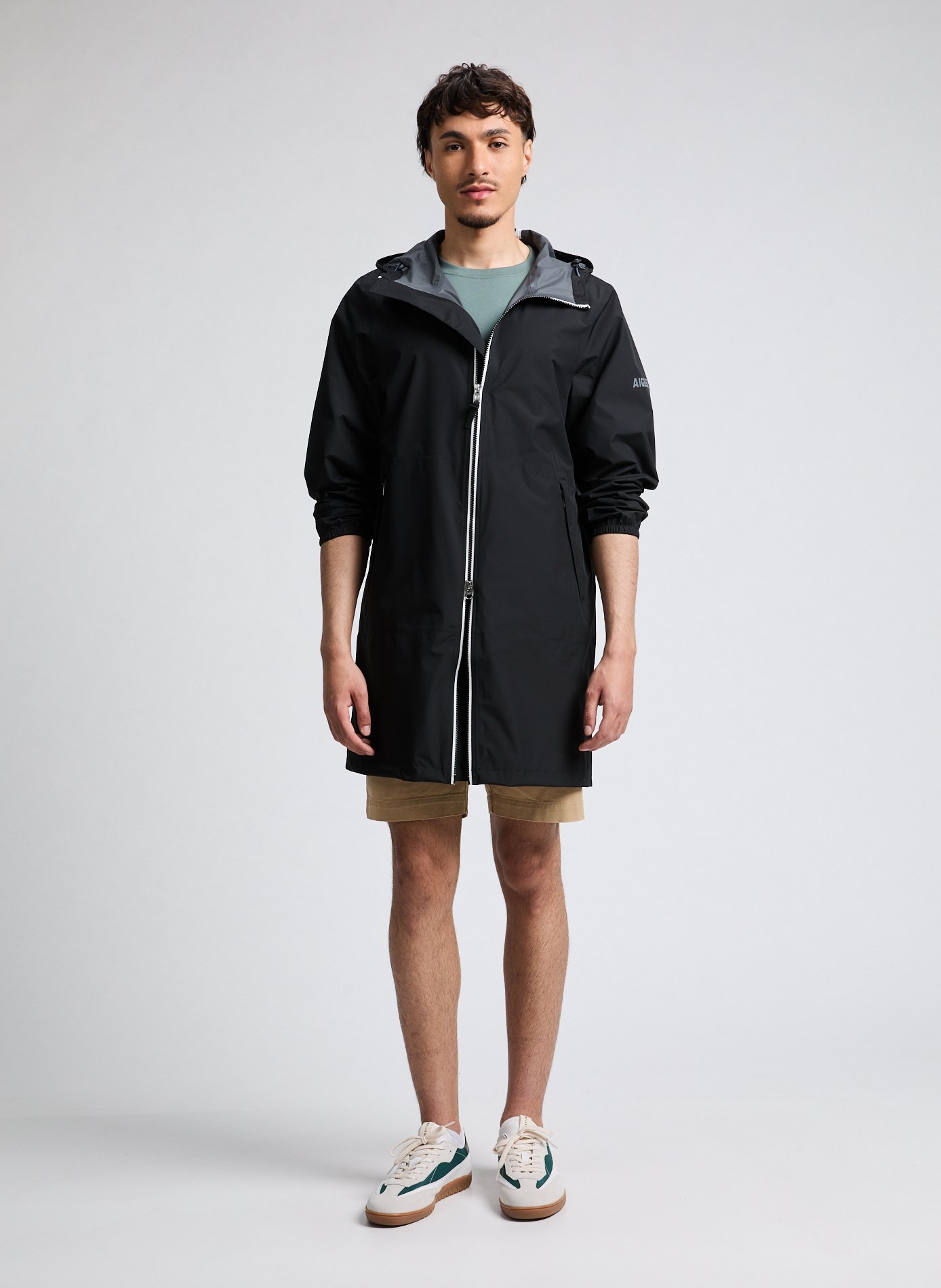 Imperméable long et pliable AIGLE Noir