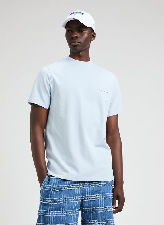 T-shirt en coton Bleu by SAMSOE SAMSOE SAMSOE SAMSOE T-shirt en coton Bleu