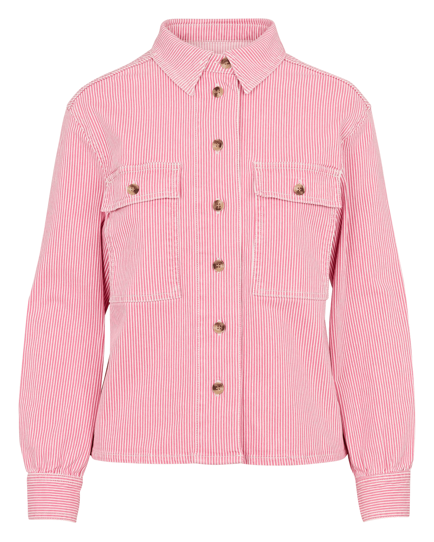 Surchemise droite en coton clara MAISON 123 Rose