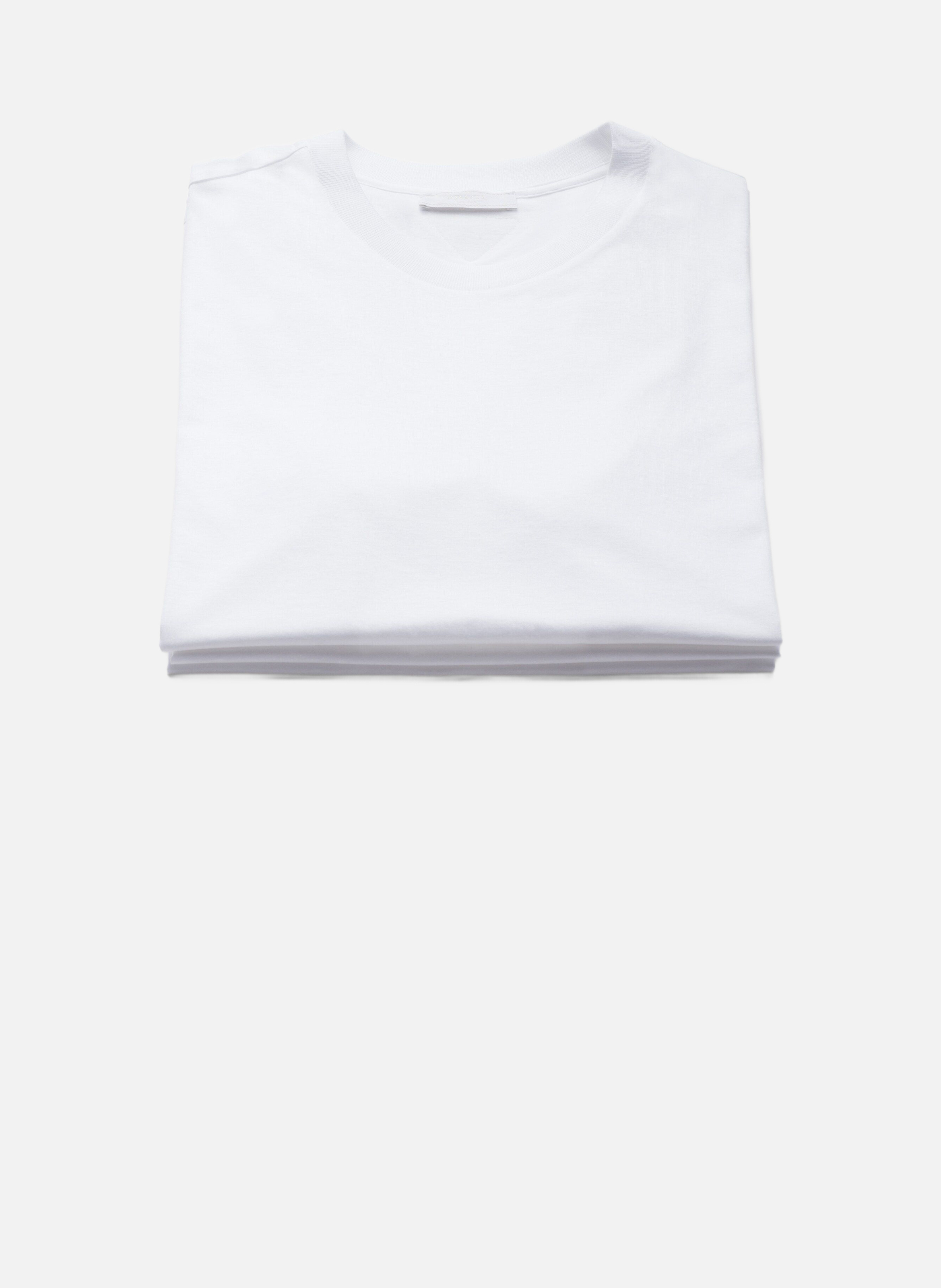 T-shirt en coton - lot de 3 PRADA Blanc