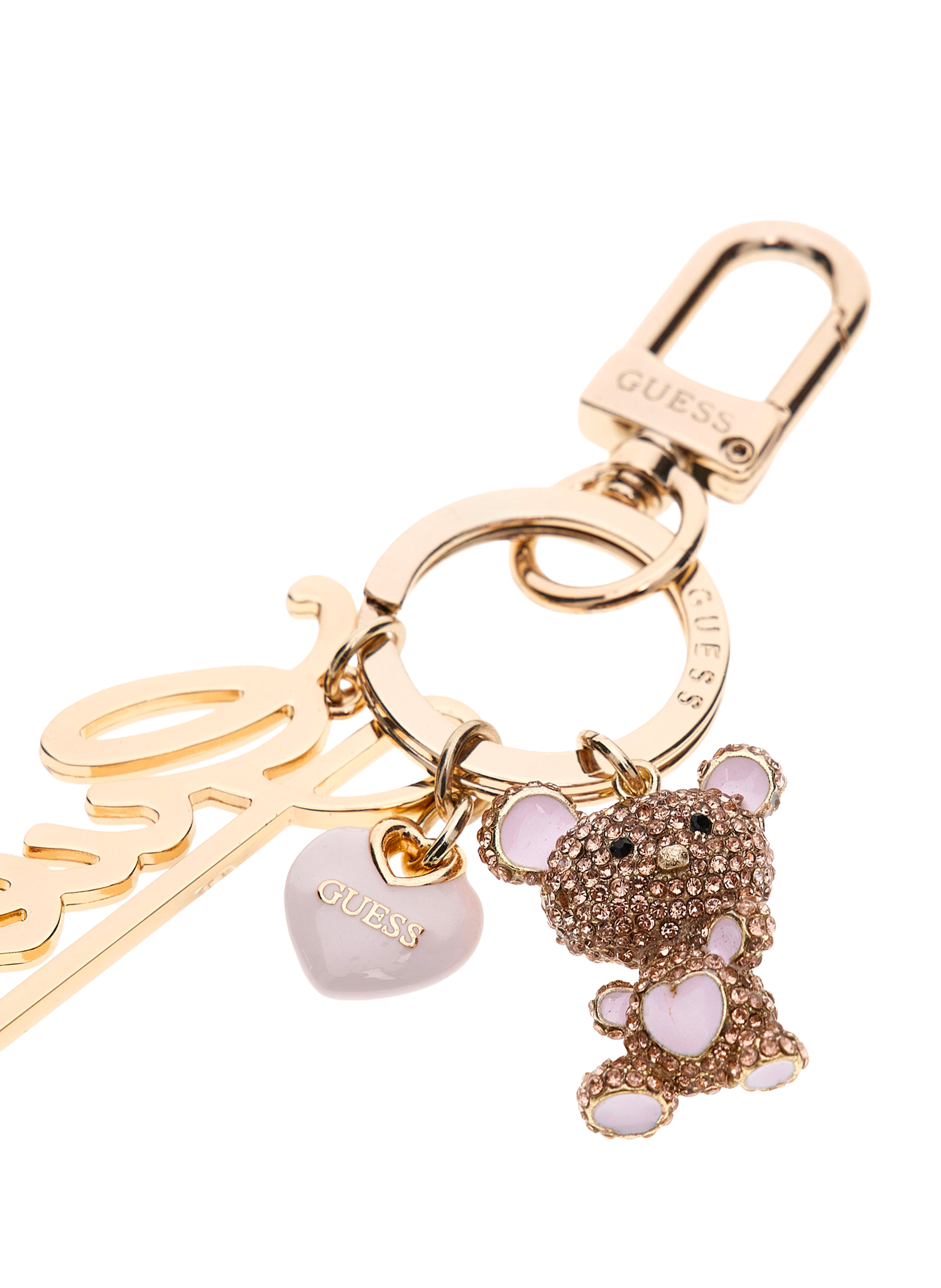 Porte-clés GUESS Doré