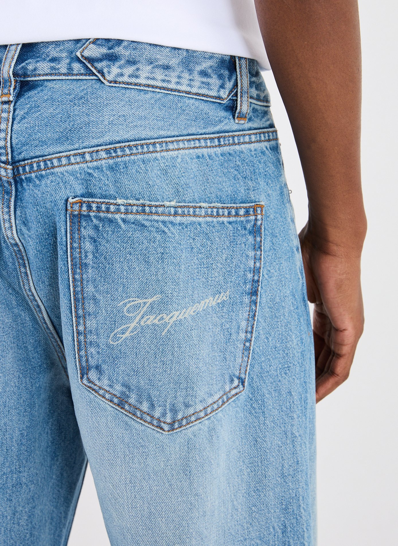 Straight cotton jeans JACQUEMUS Blue