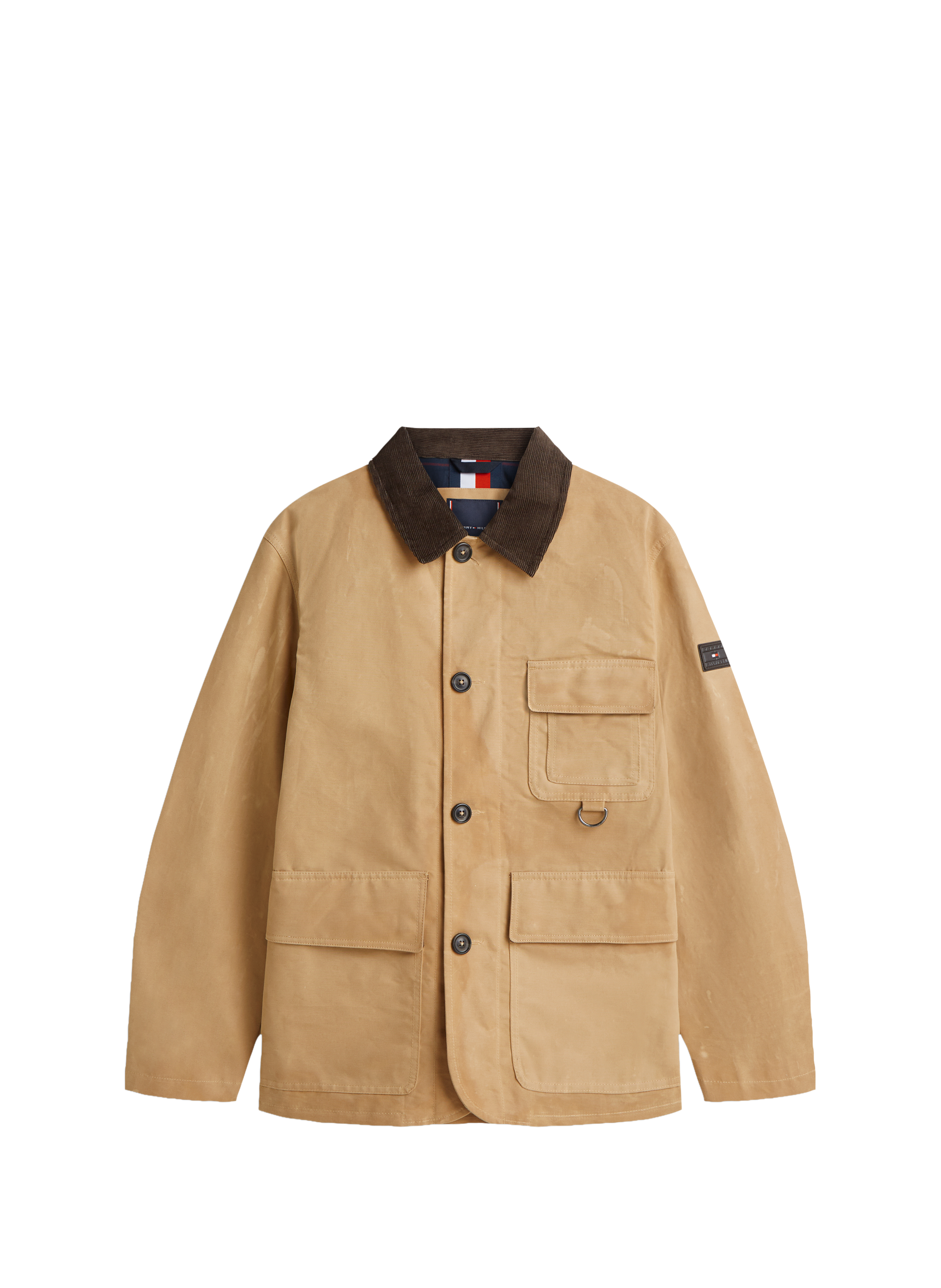 Veste worker doublée en coton TOMMY HILFIGER Marron