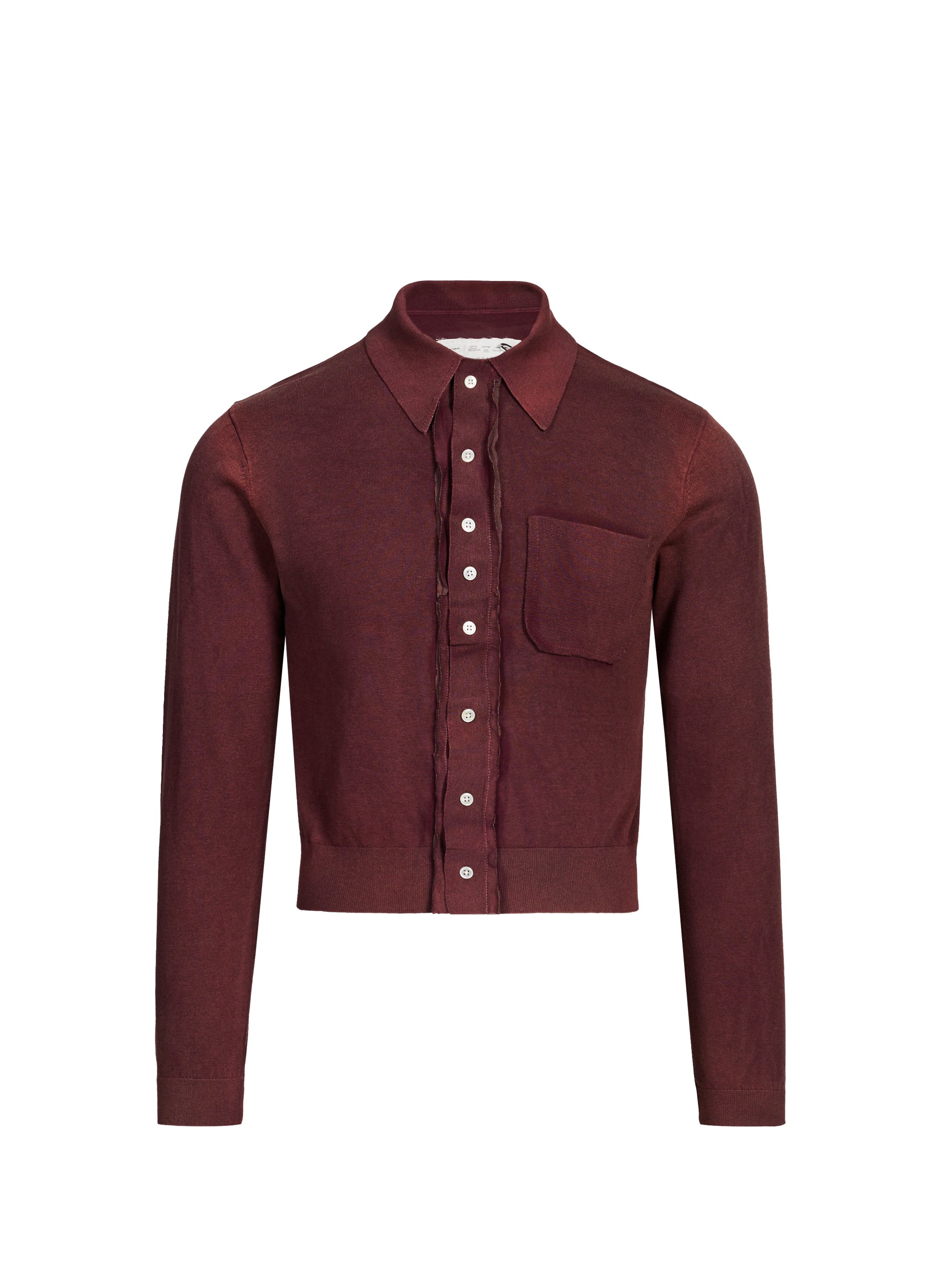 CAMIEL FORTGENS Cardigan en soie et coton Violet