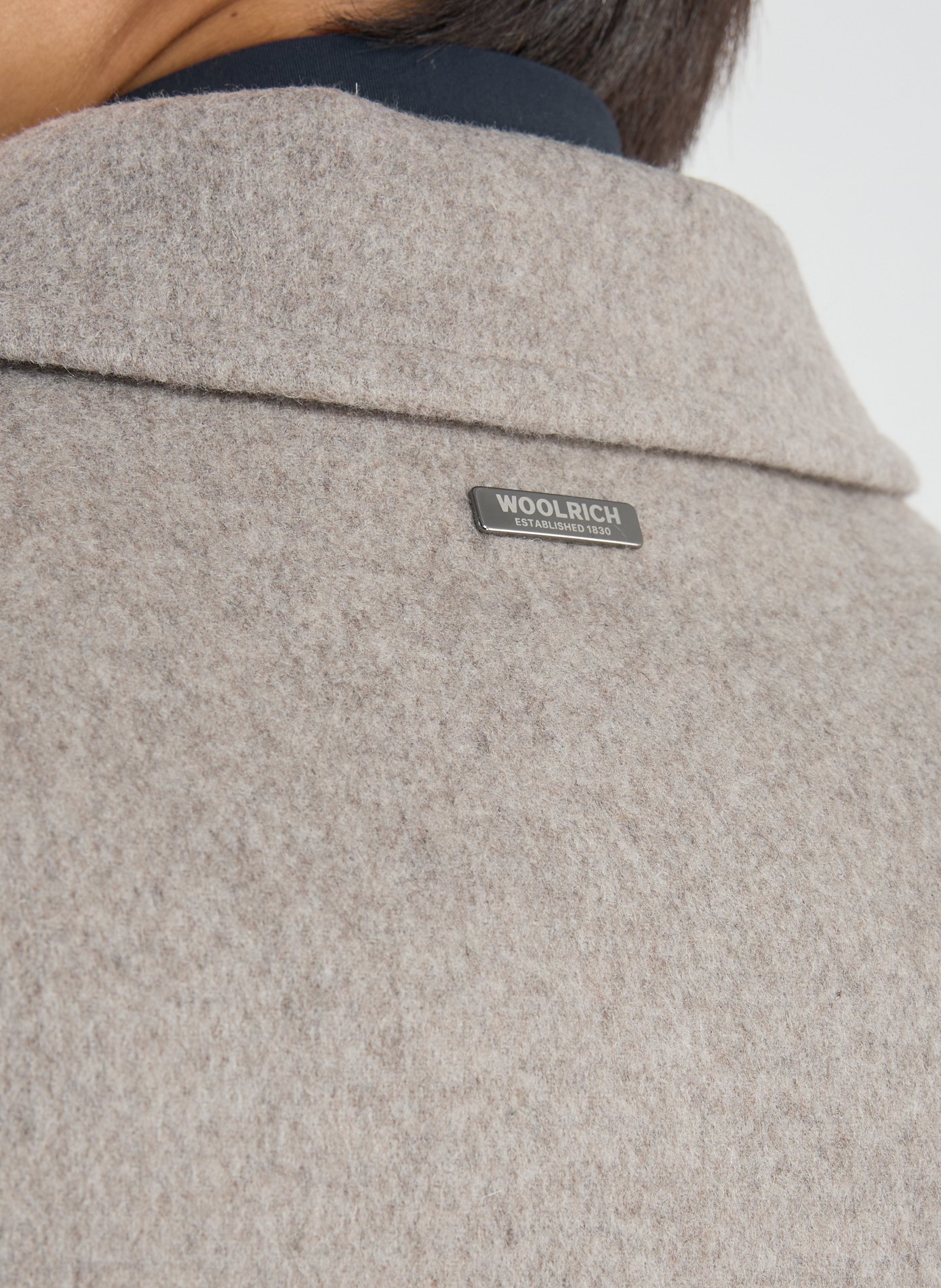 Straight short wool blend jacket WOOLRICH Multicolour