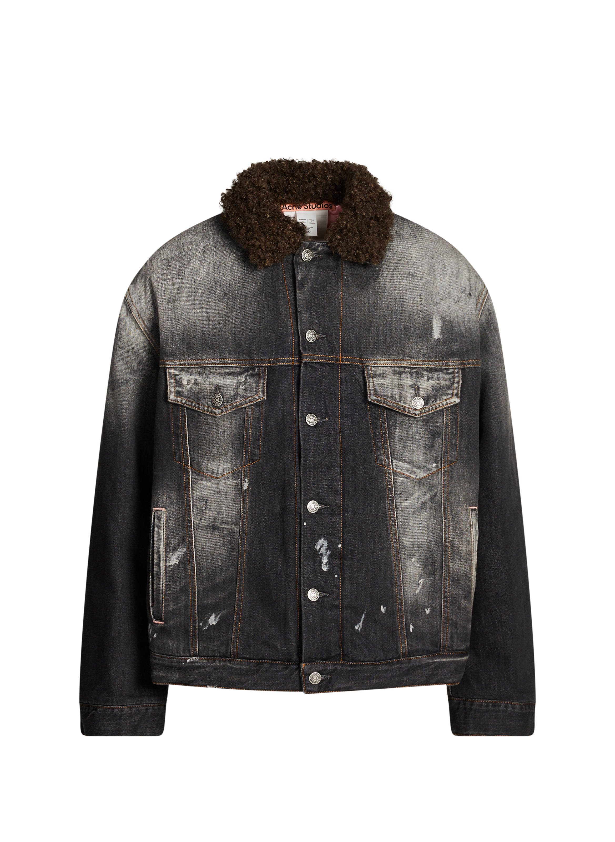 ACNE STUDIOS Denim jacket with lining Black