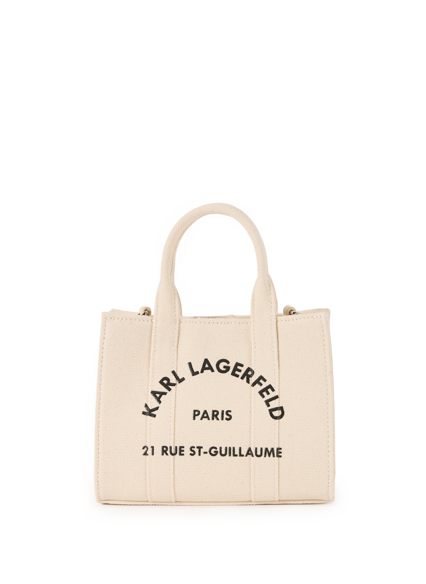 Sac à main en coton KARL LAGERFELD Beige