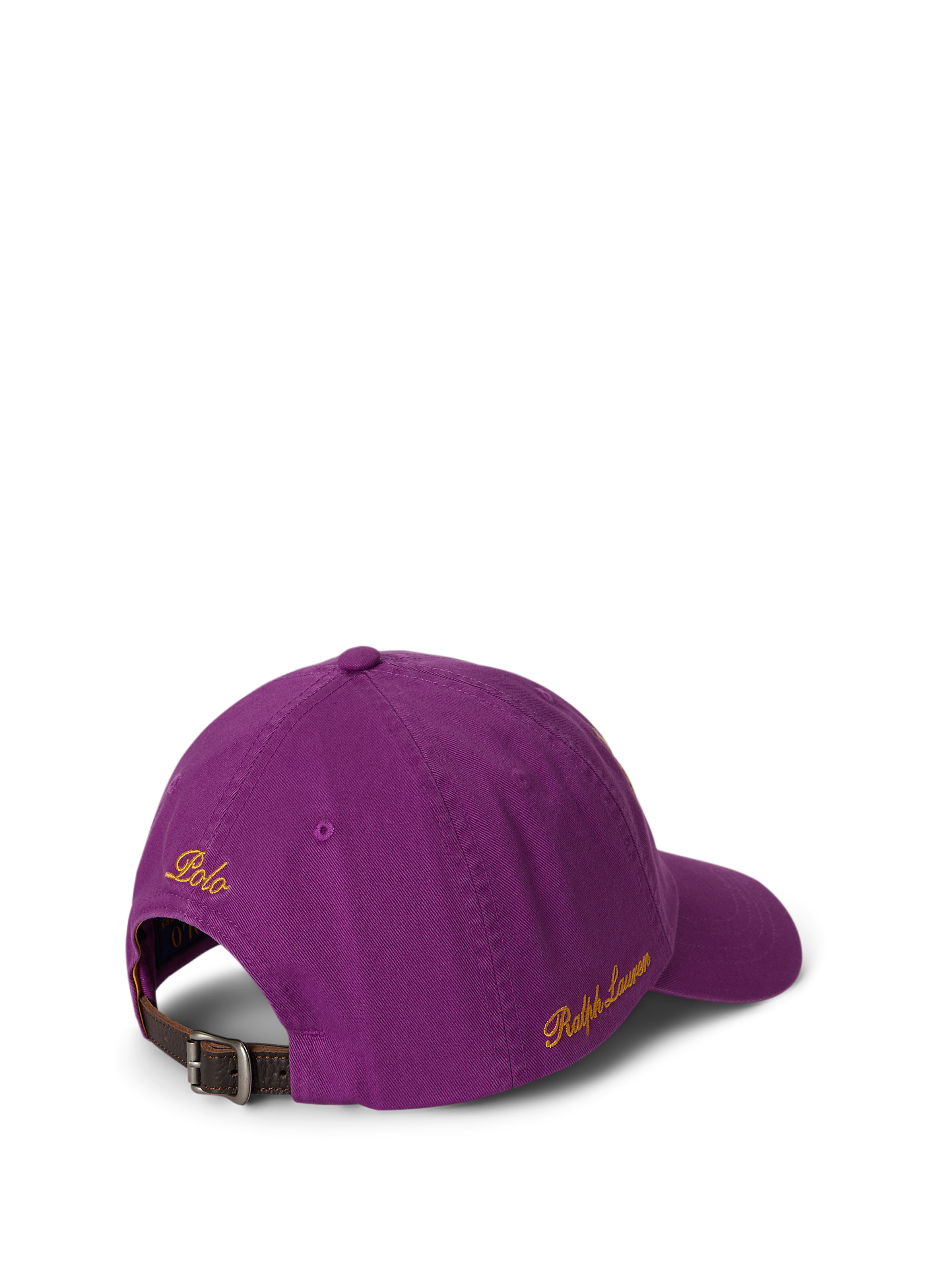 Casquette brodée en coton POLO RALPH LAUREN Violet