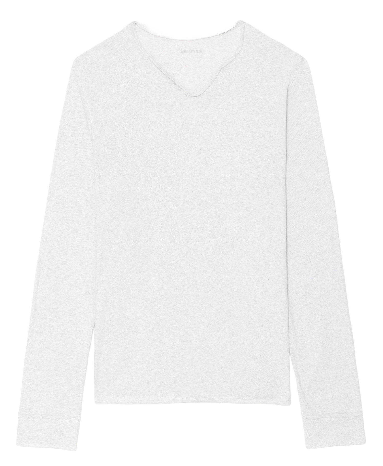 Tee-shirt droit en coton monastir ZADIG&VOLTAIRE Gris