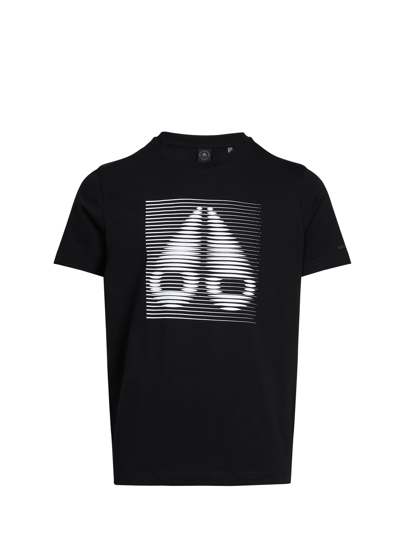 T-shirt à logo en coton MOOSE KNUCKLES Noir