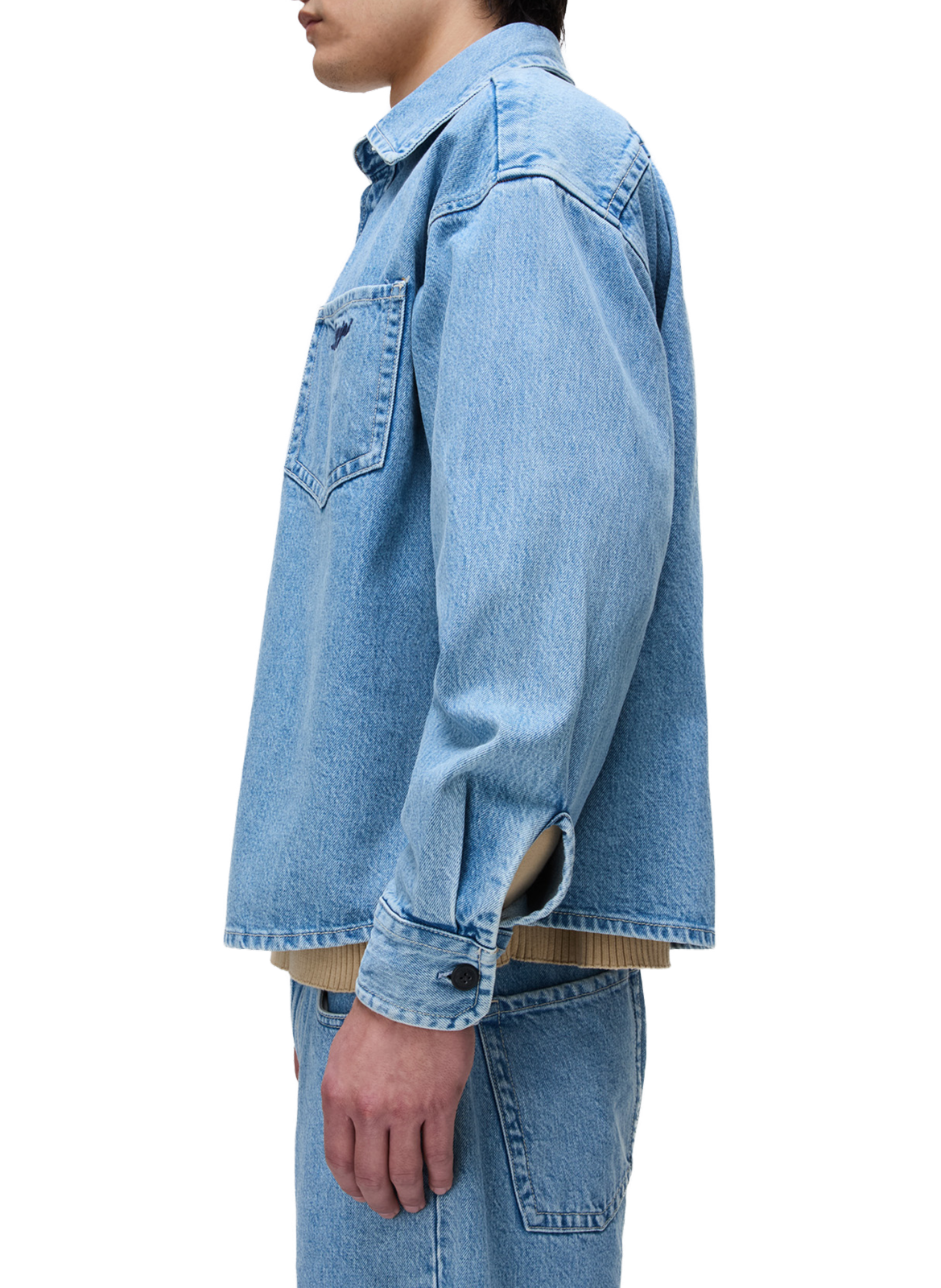 Surchemise en jean en coton NAPAPIJRI Bleu