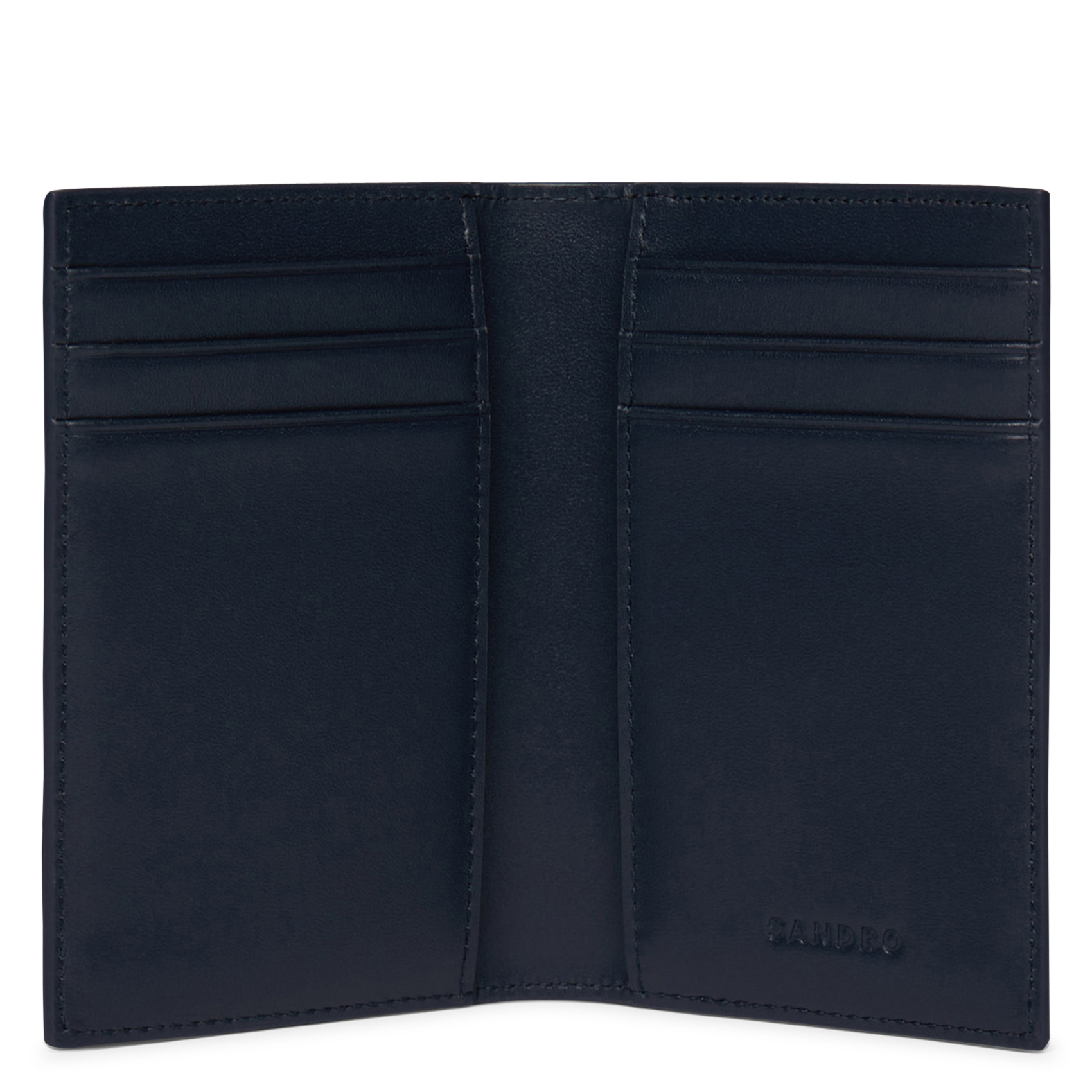 Portes-cartes en cuir SANDRO Bleu