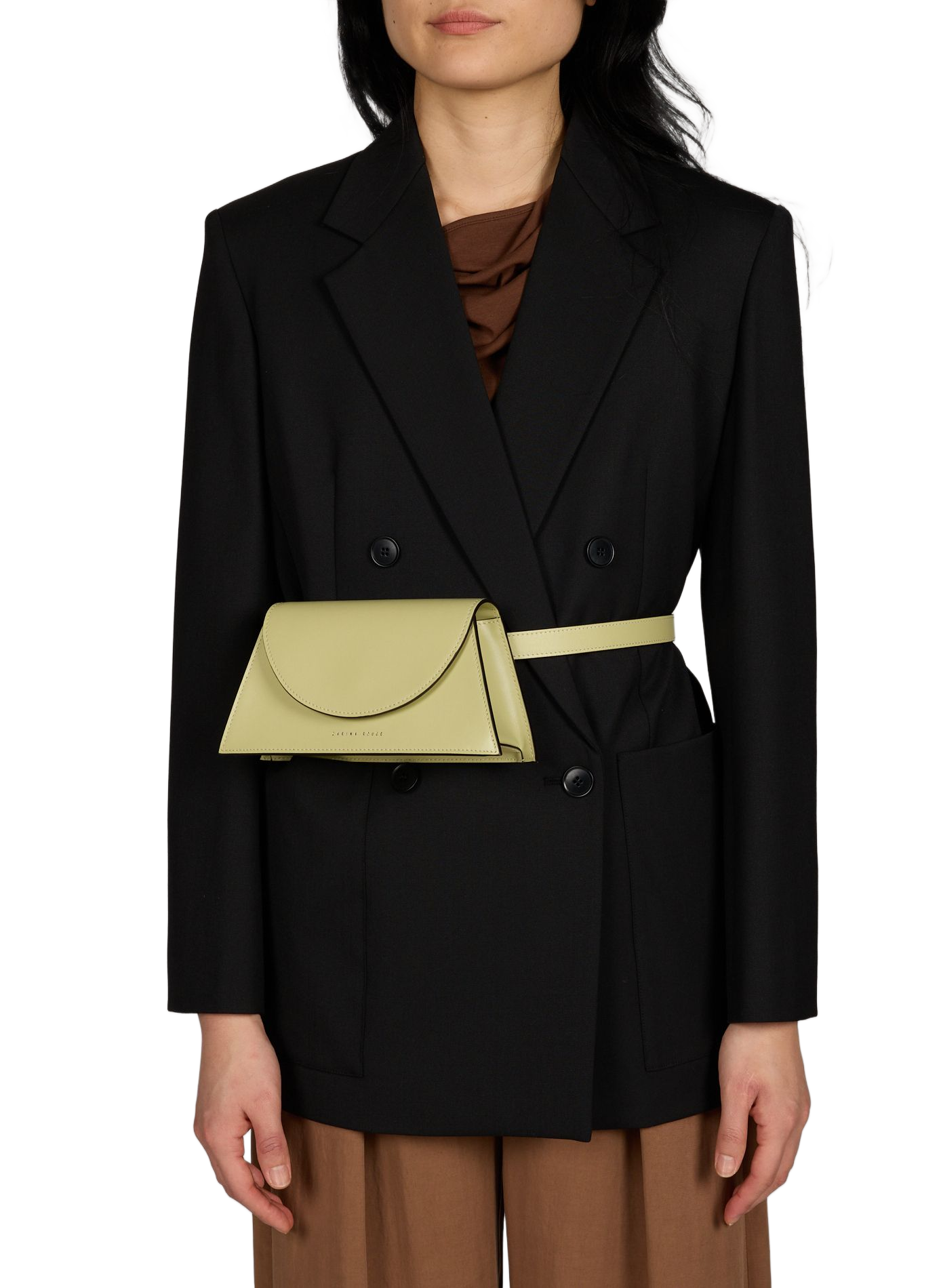 Sac uni en cuir ZARINA ROUGE Vert