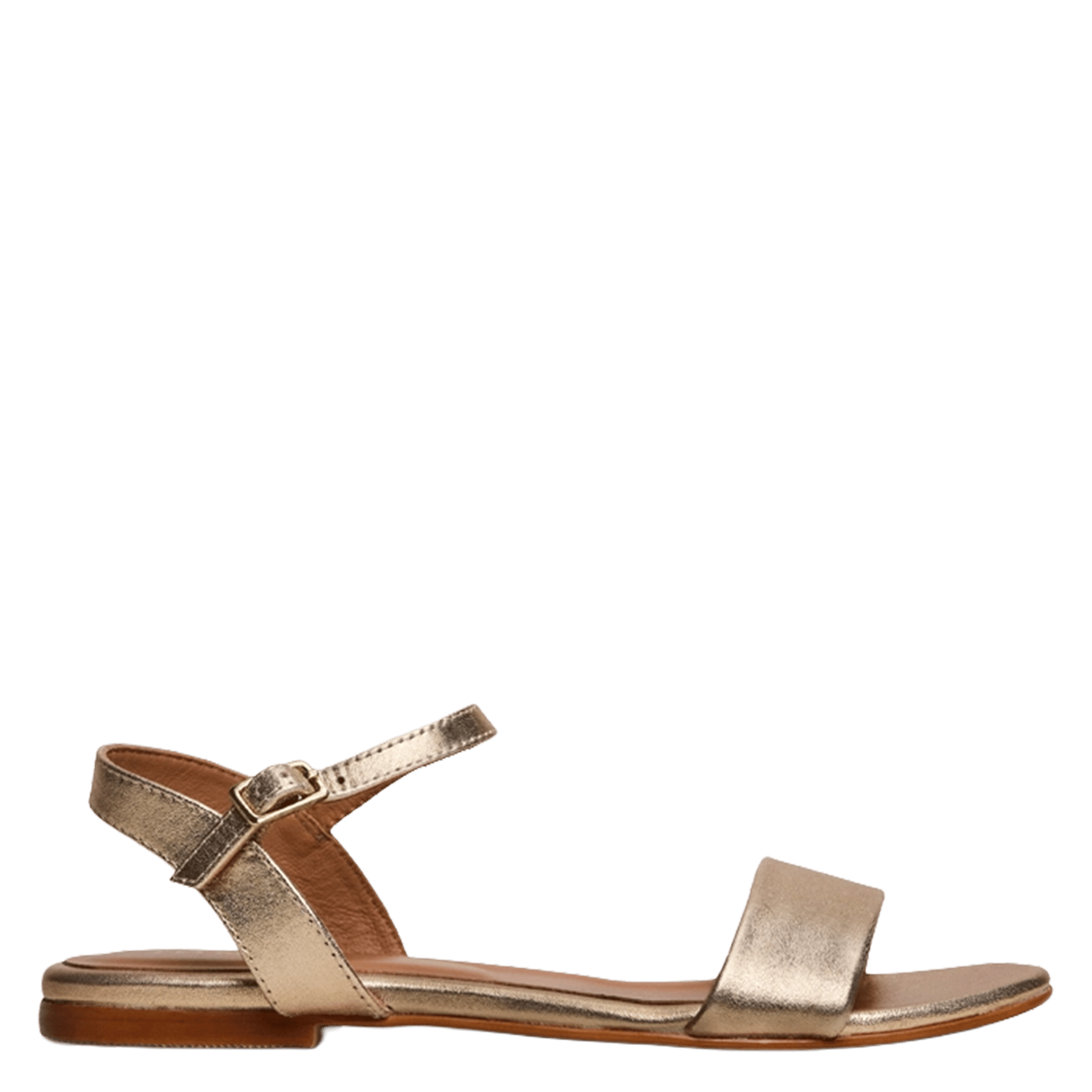 Sandales plates en en cuir wagram JONAK Doré