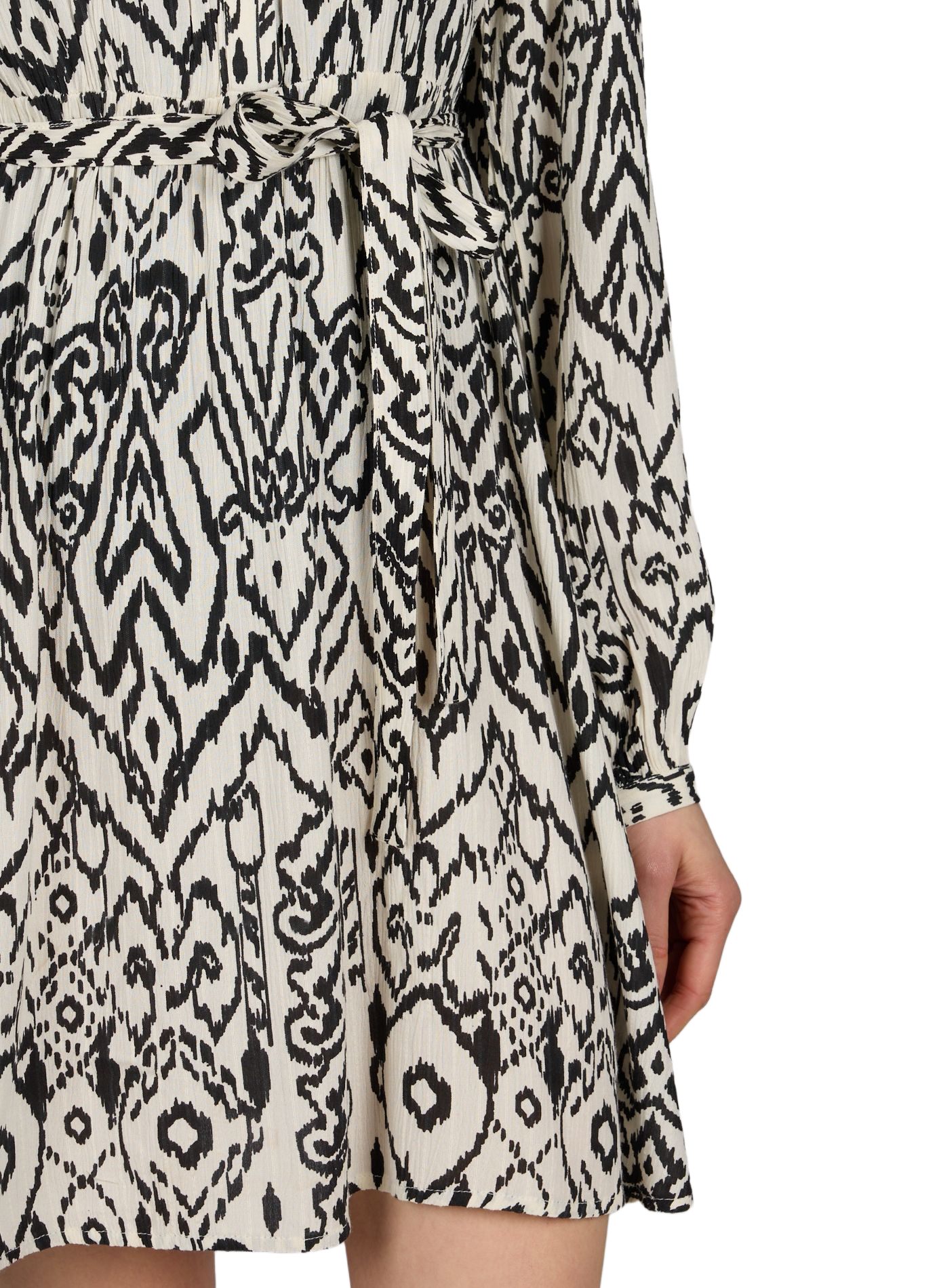 Short printed dress Bria Eva VILA Beige