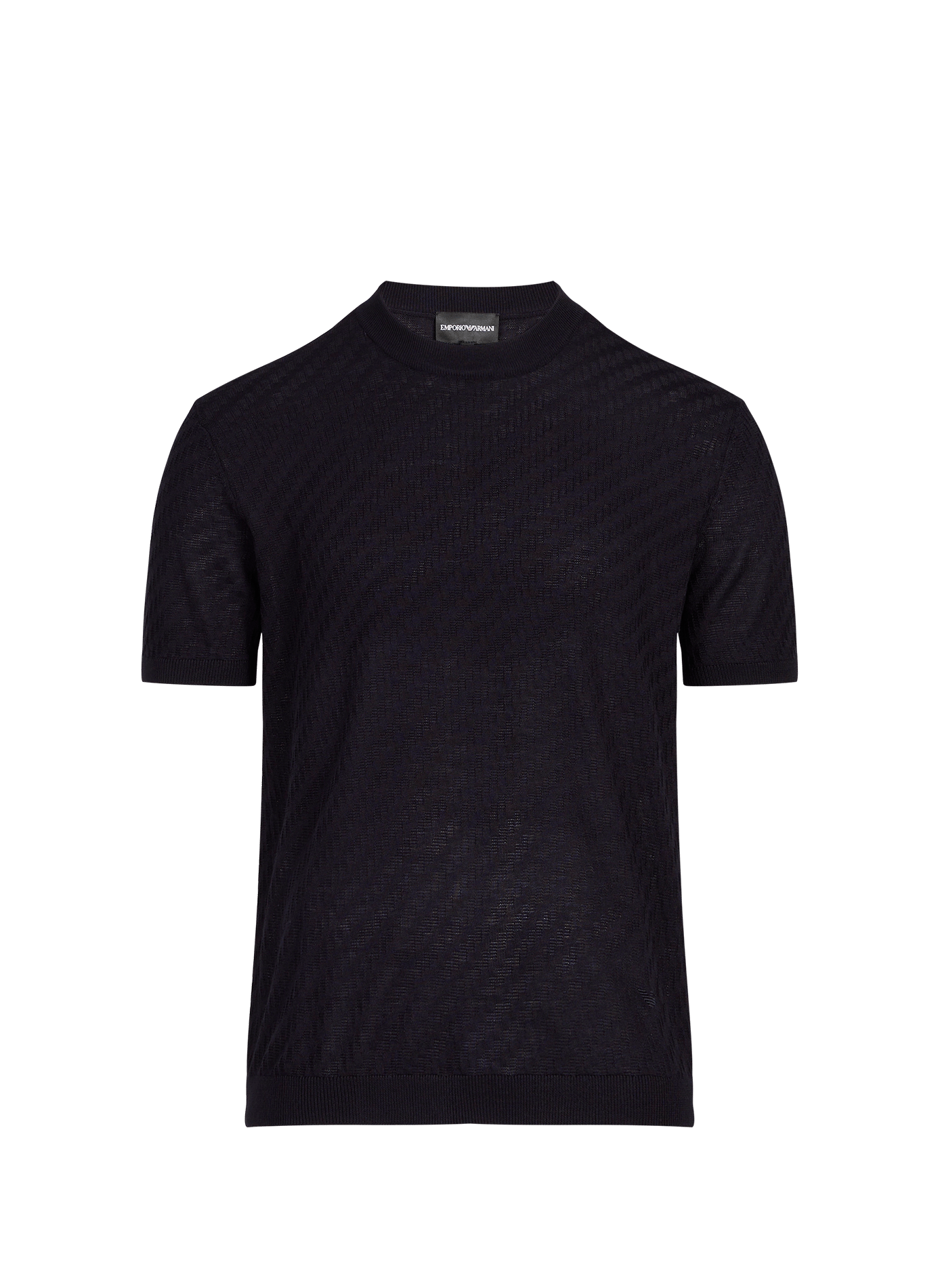 Polo manches courtes à logo EMPORIO ARMANI Bleu